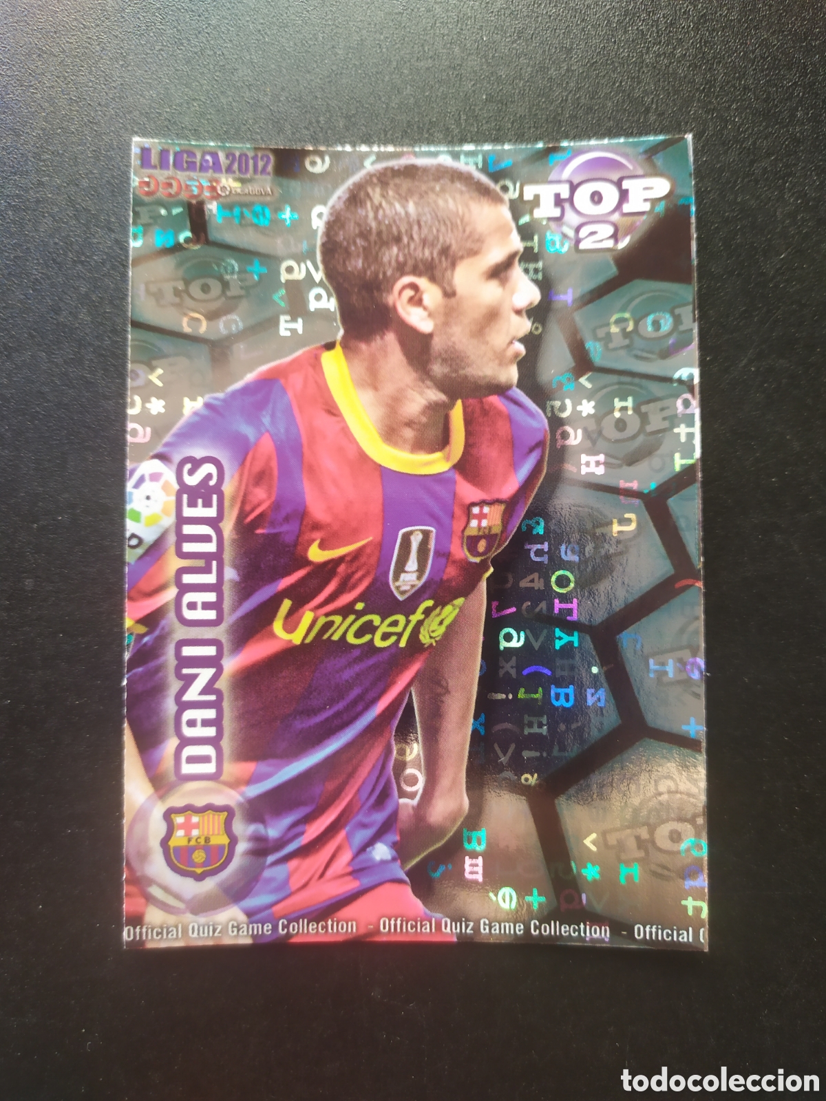 Football Stickers: Mundicromo fichas Liga 2011 2012 11 12 Dani Alves top brillo letras n&deg; 550 Barcelona