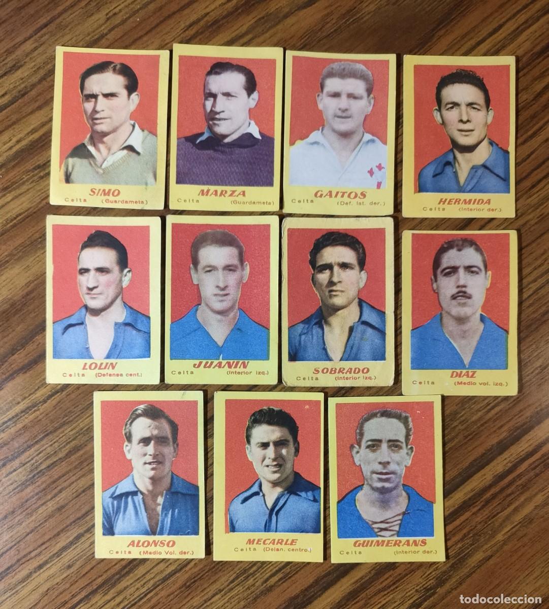 Figurine di Calcio: LOTE 11 CROMOS FUTBOL CAMPEONES 1951 - CELTA
