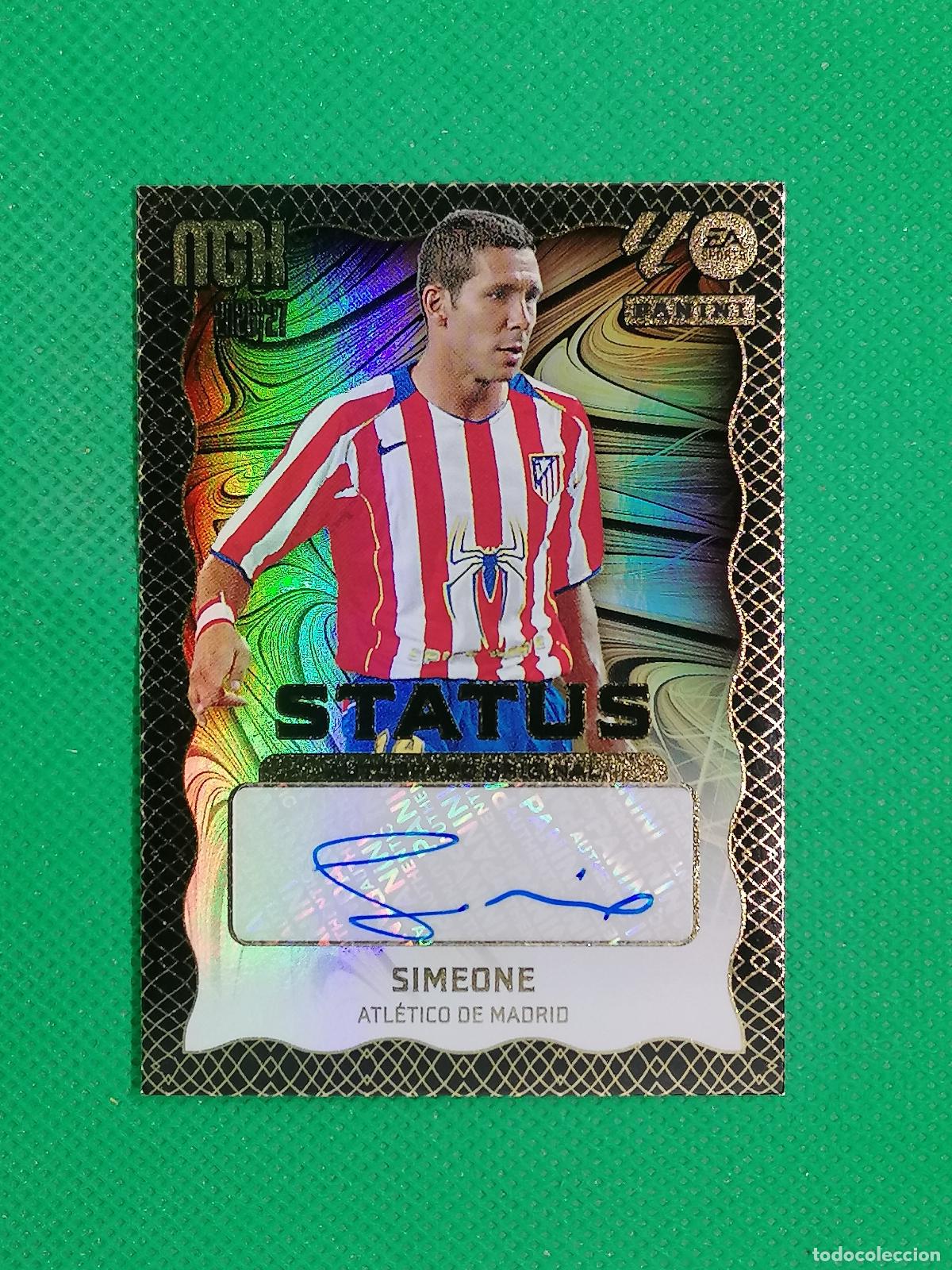 Football Stickers: SIMEONE ATLETICO MADRID STATUS AUTOGRAFO ORIGINAL FIRMA AUTO ⚽ MEGACRACKS LIGA 2026 2027 26 27 ⚽