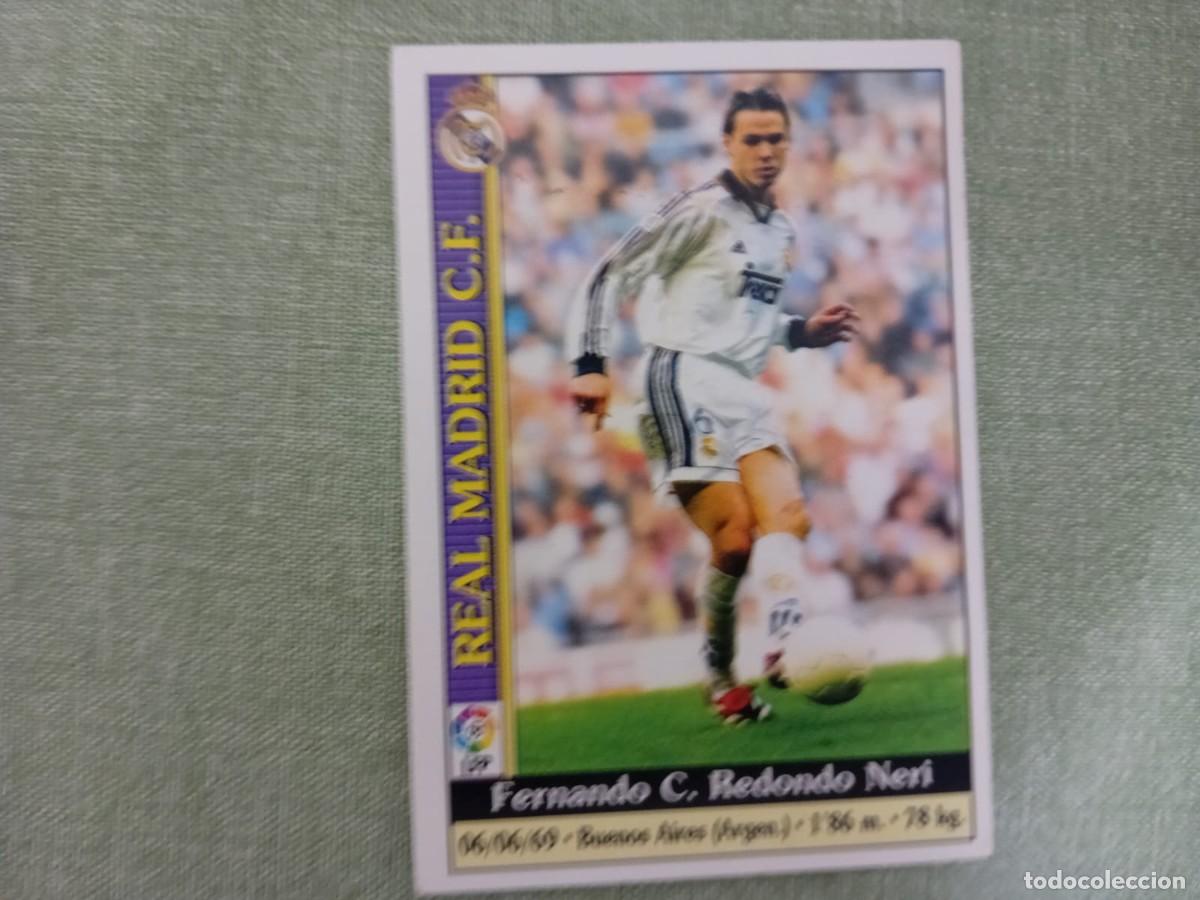 Cromos de f&uacute;tbol: MUNDICROMO FICHAS LIGA 2000 Fernando Redondo 27 Real Madrid FUTBOL CROMO 1999 00