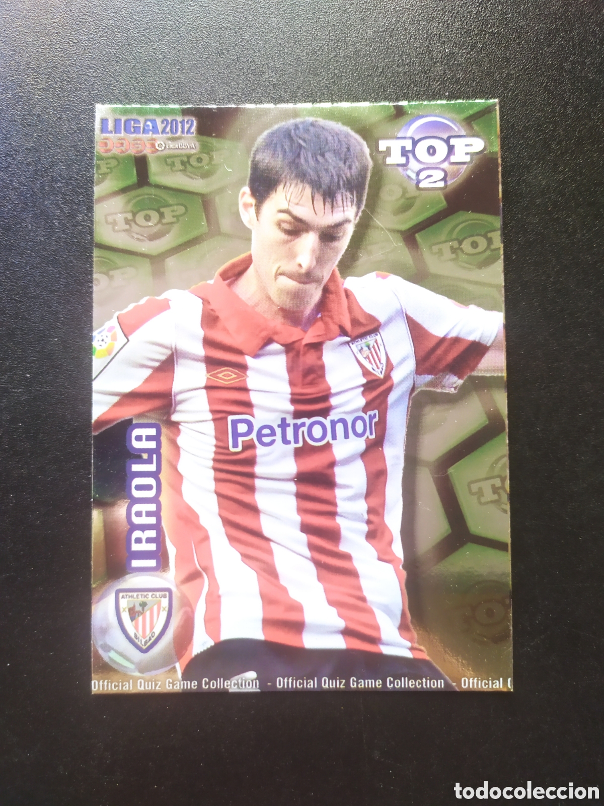 Football Stickers: Mundicromo fichas Liga 2011 2012 11 12 Iraola top brillo verde n&deg; 552 Athletic Bilbao