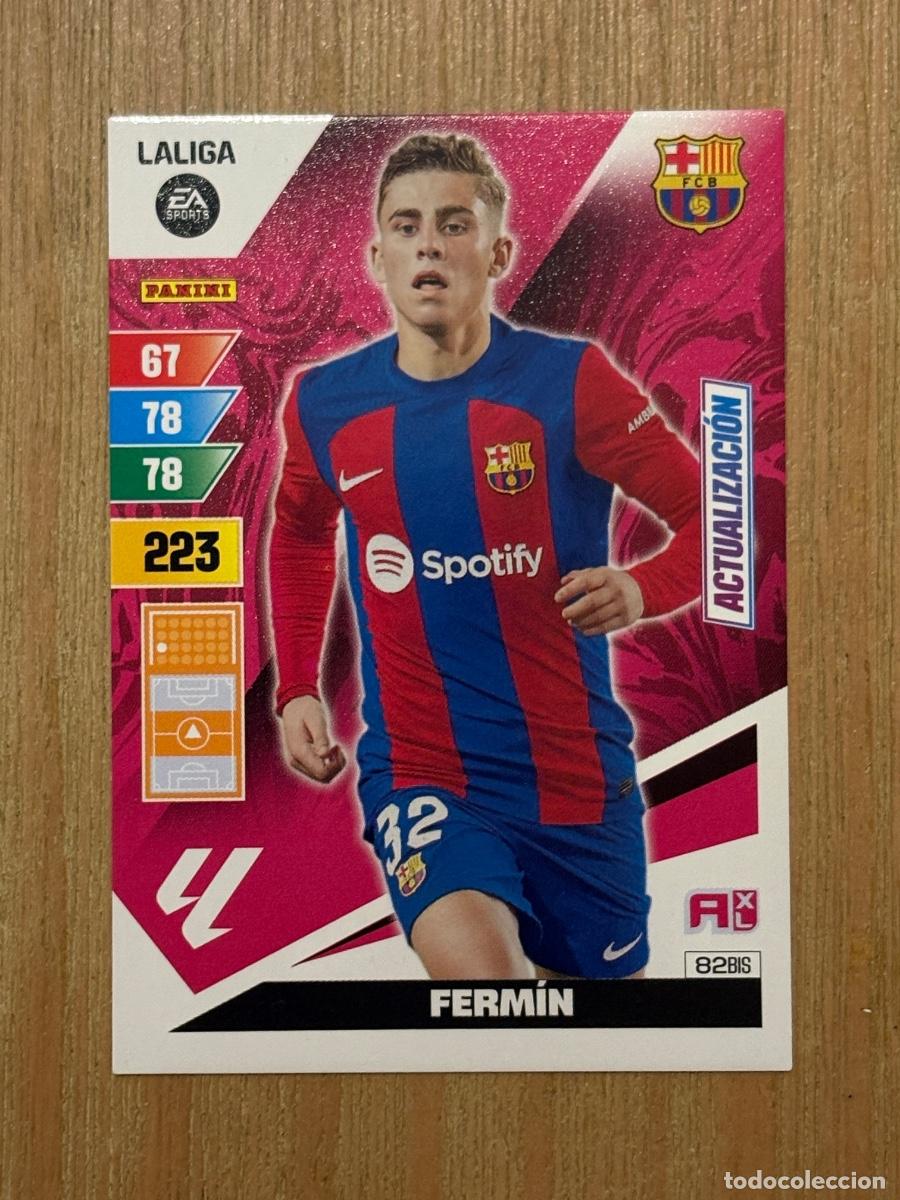 Football Stickers: 44. CROMO 82 BIS FERMIN ACTUALIZACION BARCELONA ADRENALYN LIGA 2023-24 23 -24 PANINI