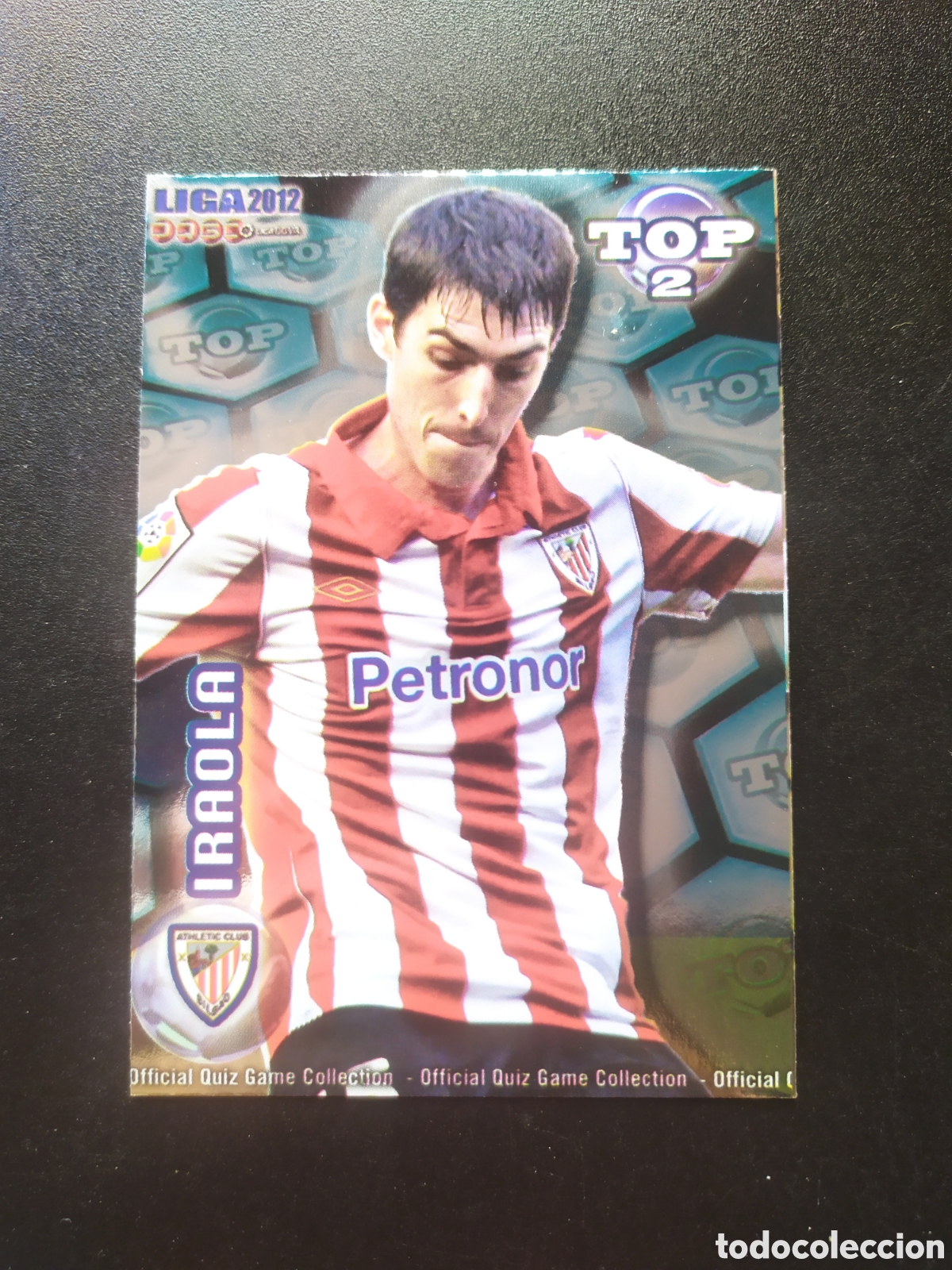 Football Stickers: Mundicromo fichas Liga 2011 2012 11 12 Iraola top brillo azul n&deg; 552 Athletic Bilbao