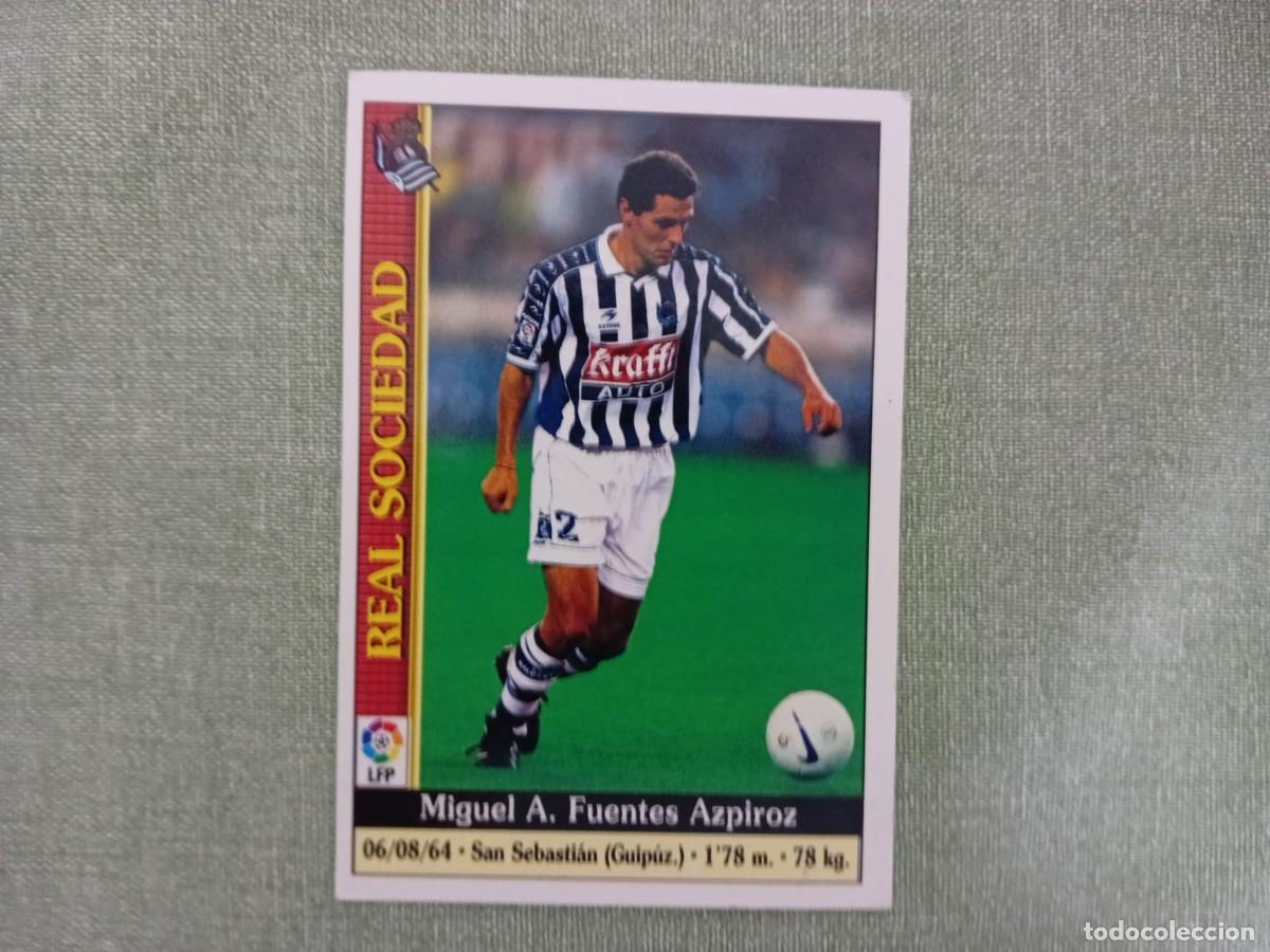 Cromos de f&uacute;tbol: MUNDICROMO FICHAS LIGA 2000 Miguel &Aacute;ngel Fuentes 168 Real Sociedad FUTBOL CROMO 1999 00