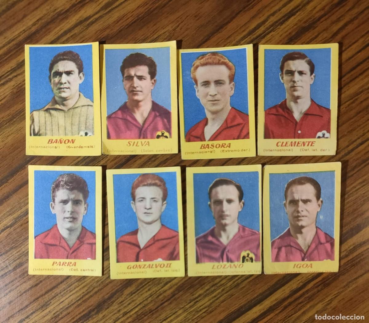 Figurine di Calcio: LOTE 8 CROMOS FUTBOL CAMPEONES 1951 - INTERNACIONAL