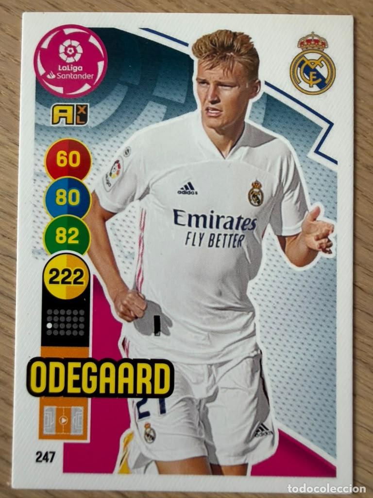 Cartes &agrave; collectionner de Football: 247 ODEGAARD REAL MADRID 20 21 2020 2021 LIGA SANTANDER PANINI ADRENALYN XL CARD