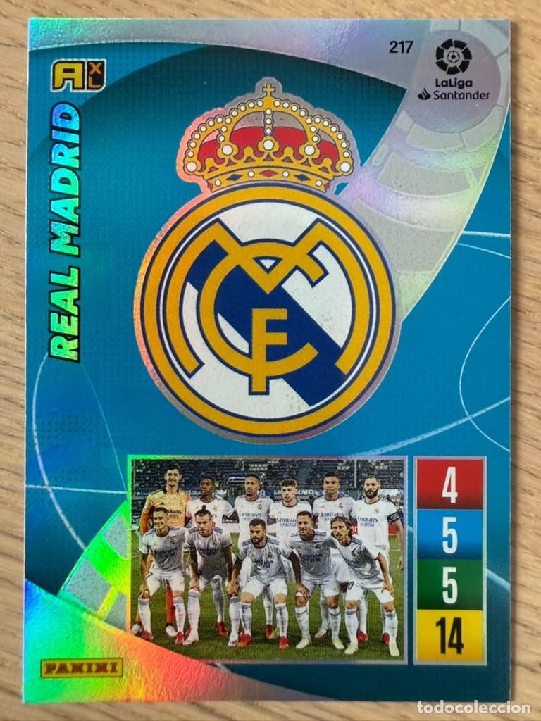 Football Stickers: 217 ESCUDO REAL MADRID 21 22 2021 2022 LIGA SANTANDER PANINI ADRENALYN XL CARD