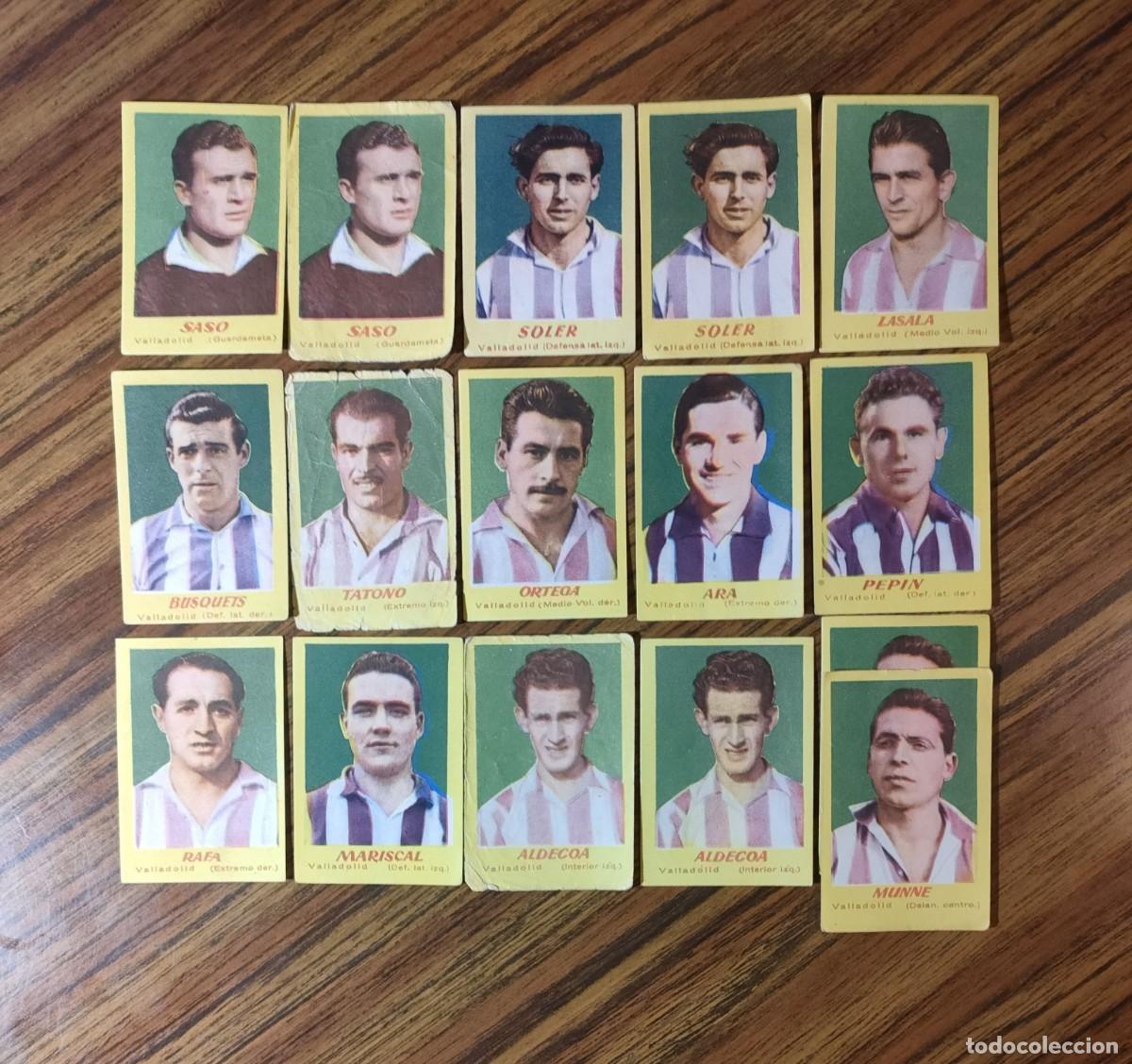 Figurine di Calcio: LOTE 16 CROMOS FUTBOL CAMPEONES 1951 - VALLADOLID