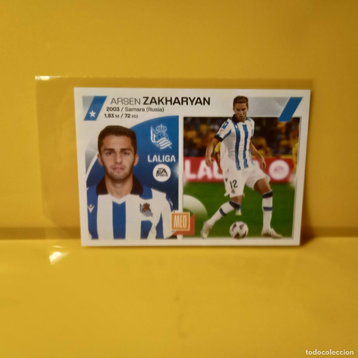 Football Stickers: EDICIONES ESTE 2023 2024 23 24 &Uacute;LTIMOS FICHAJES REAL SOCIEDAD ZAKHARYAN 44 3&ordf; EDICI&Oacute;N