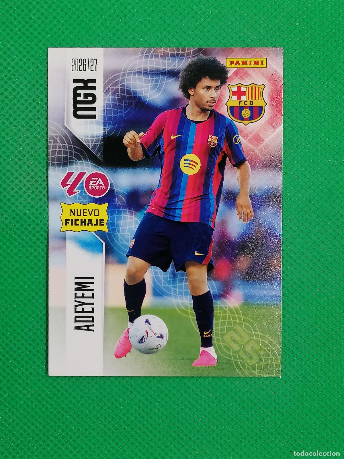 Football Stickers: 489 ADEYEMI BARCELONA NUEVOS FICHAJES 2&ordm; EDICION ⚽ MEGACRACKS LIGA 2026 2027 26 27 ⚽