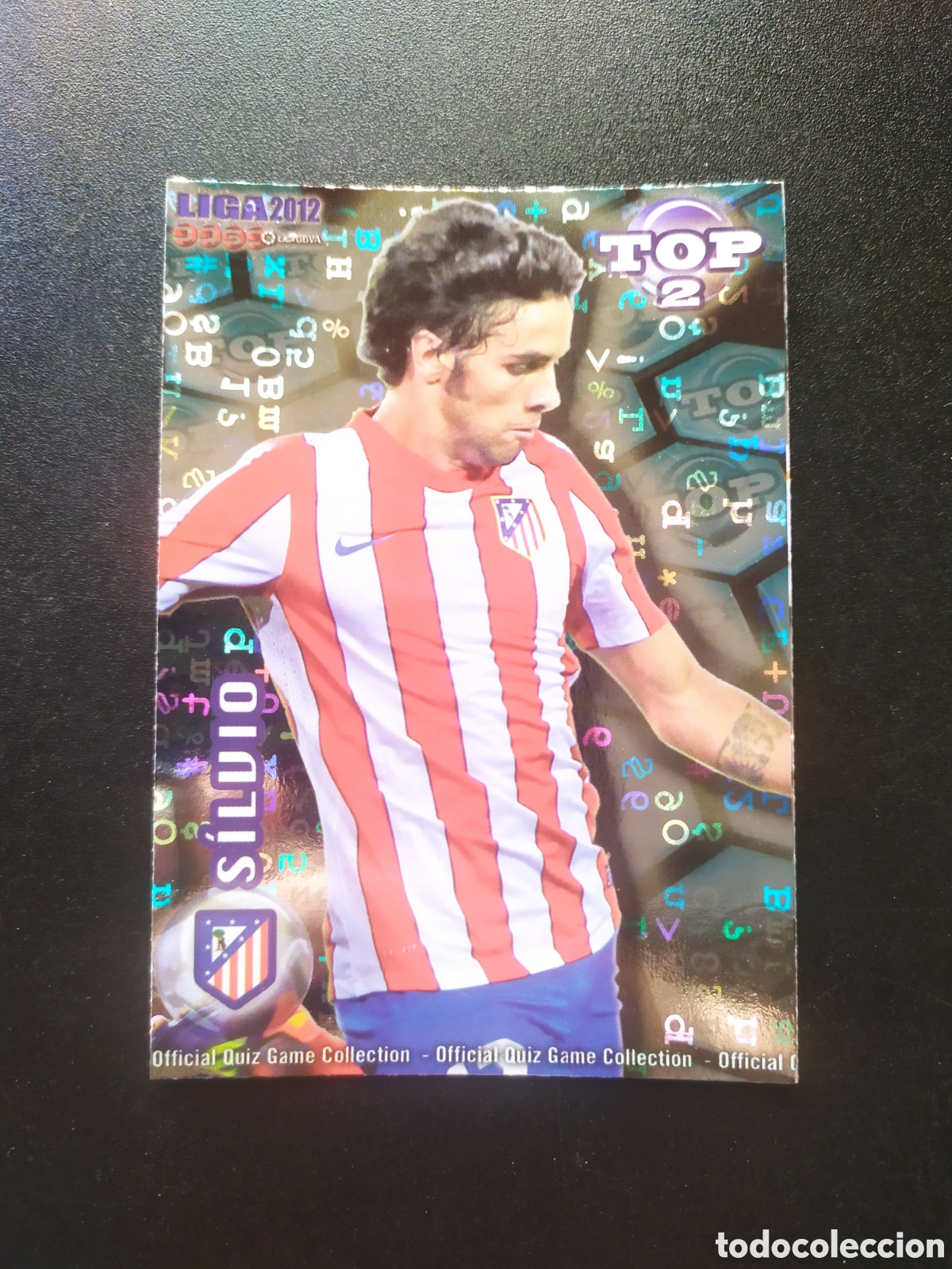 Cartes &agrave; collectionner de Football: Mundicromo fichas Liga 2011 2012 11 12 Silvio top brillo letras n&deg; 554 Atl&eacute;tico Madrid
