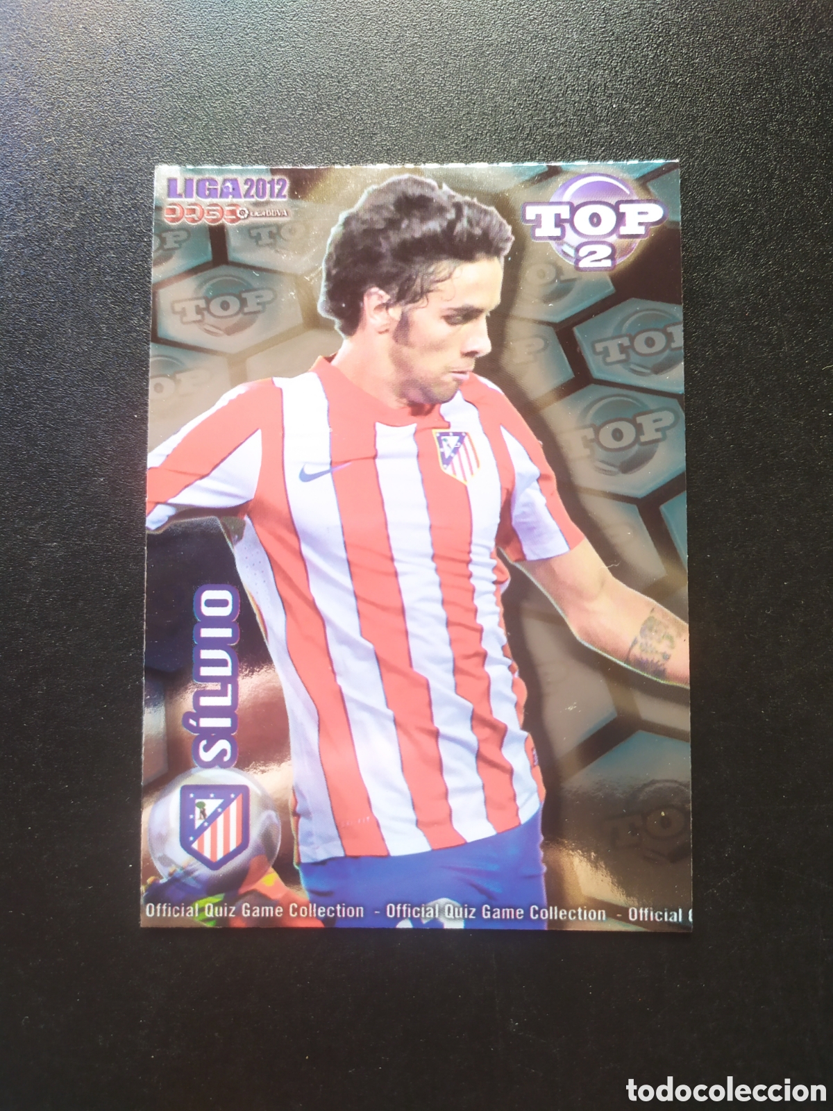 Cartes &agrave; collectionner de Football: Mundicromo fichas Liga 2011 2012 11 12 Silvio top brillo azul n&deg; 554 Atl&eacute;tico Madrid