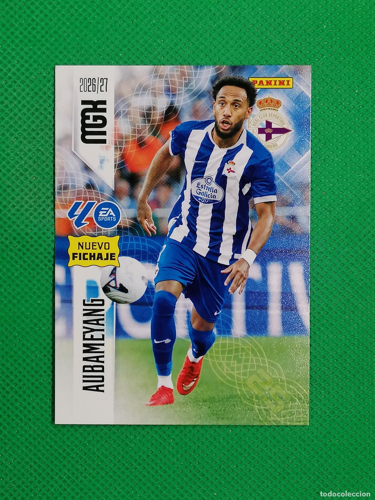 Cartes &agrave; collectionner de Football: 485 AUBAMEYANG DEPORTIVO CORU&Ntilde;A NUEVOS FICHAJES 2&ordm; EDICION ⚽ MEGACRACKS LIGA 2026 2027 26 27 ⚽