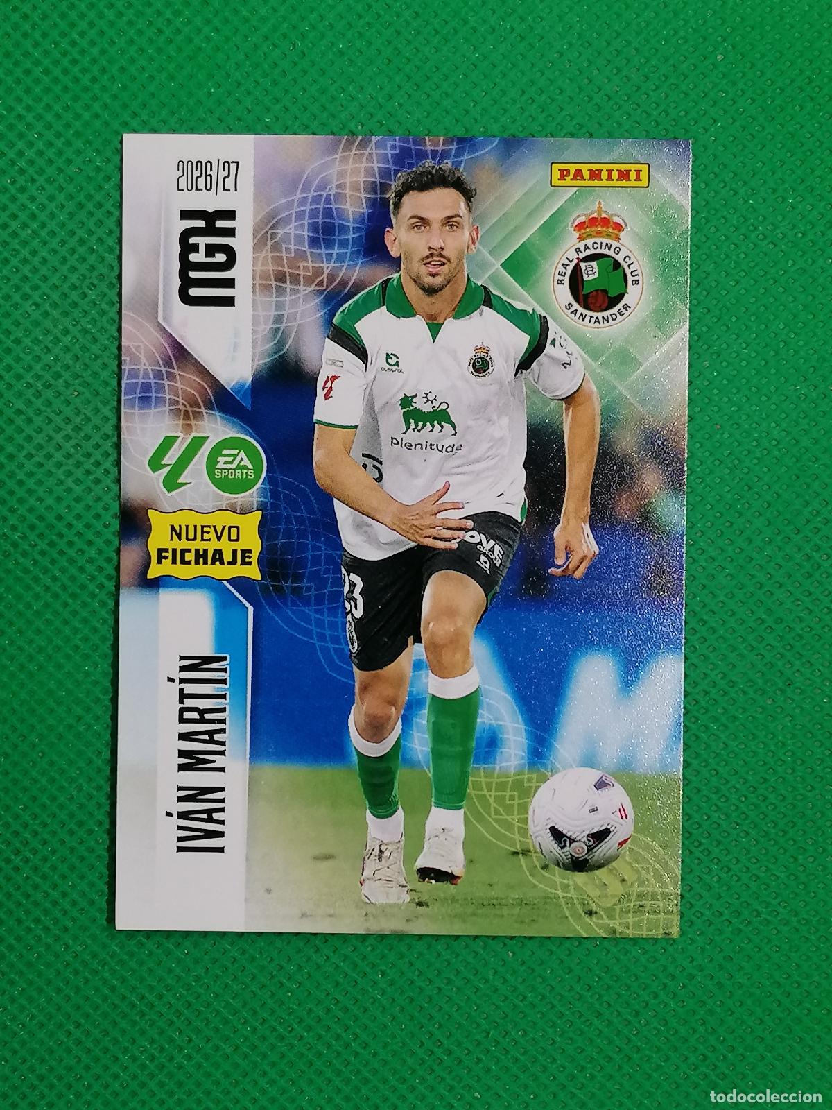 Football Stickers: 481 IVAN MARTIN RACING SANTANDER NUEVOS FICHAJES 2&ordm; EDICION ⚽ MEGACRACKS LIGA 2026 2027 26 27 ⚽