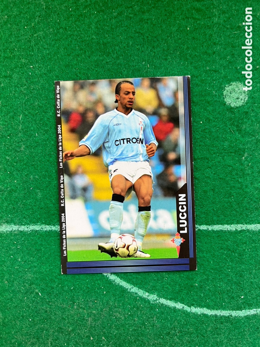 Figurine di Calcio: 98 LUCCIN CELTA DE VIGO LAS FICHAS DE LA LIGA 2003 2004 MUNDICROMO