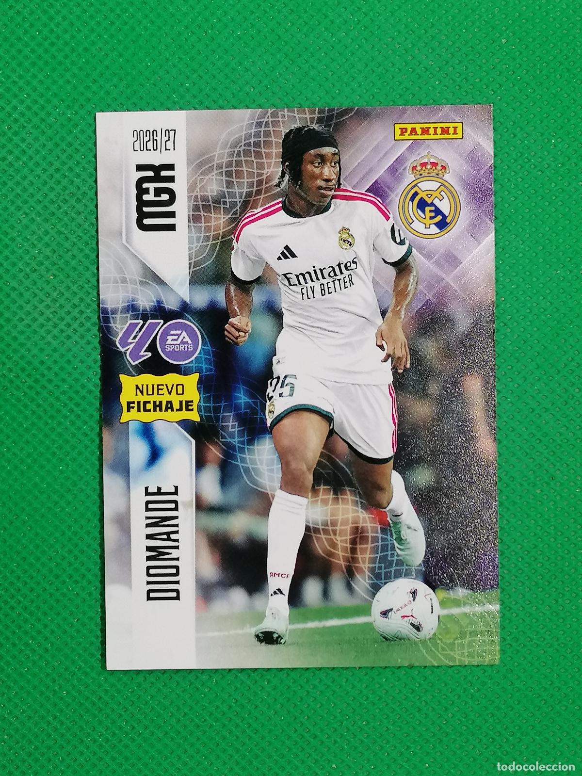 Football Stickers: 478 DIOMANDE REAL MADRID NUEVOS FICHAJES 2&ordm; EDICION ⚽ MEGACRACKS LIGA 2026 2027 26 27 ⚽