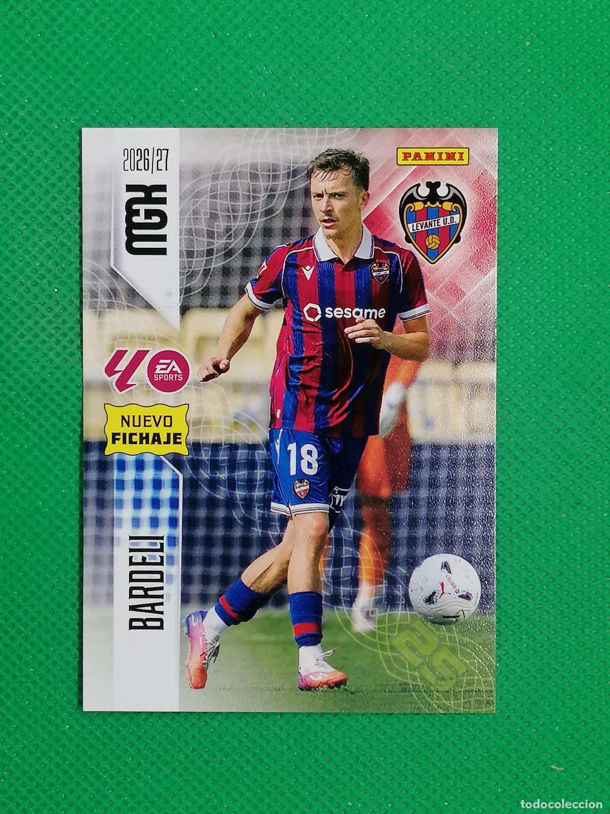 Football Stickers: 470 BARDELI LEVANTE NUEVOS FICHAJES 2&ordm; EDICION ⚽ MEGACRACKS LIGA 2026 2027 26 27 ⚽