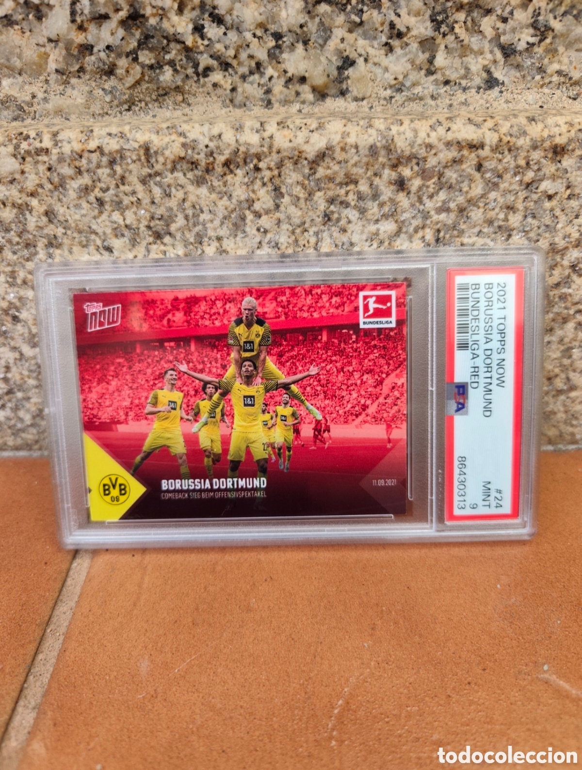 Figurine di Calcio: Haaland & Bellingham Topps NOW #24 PSA 9
