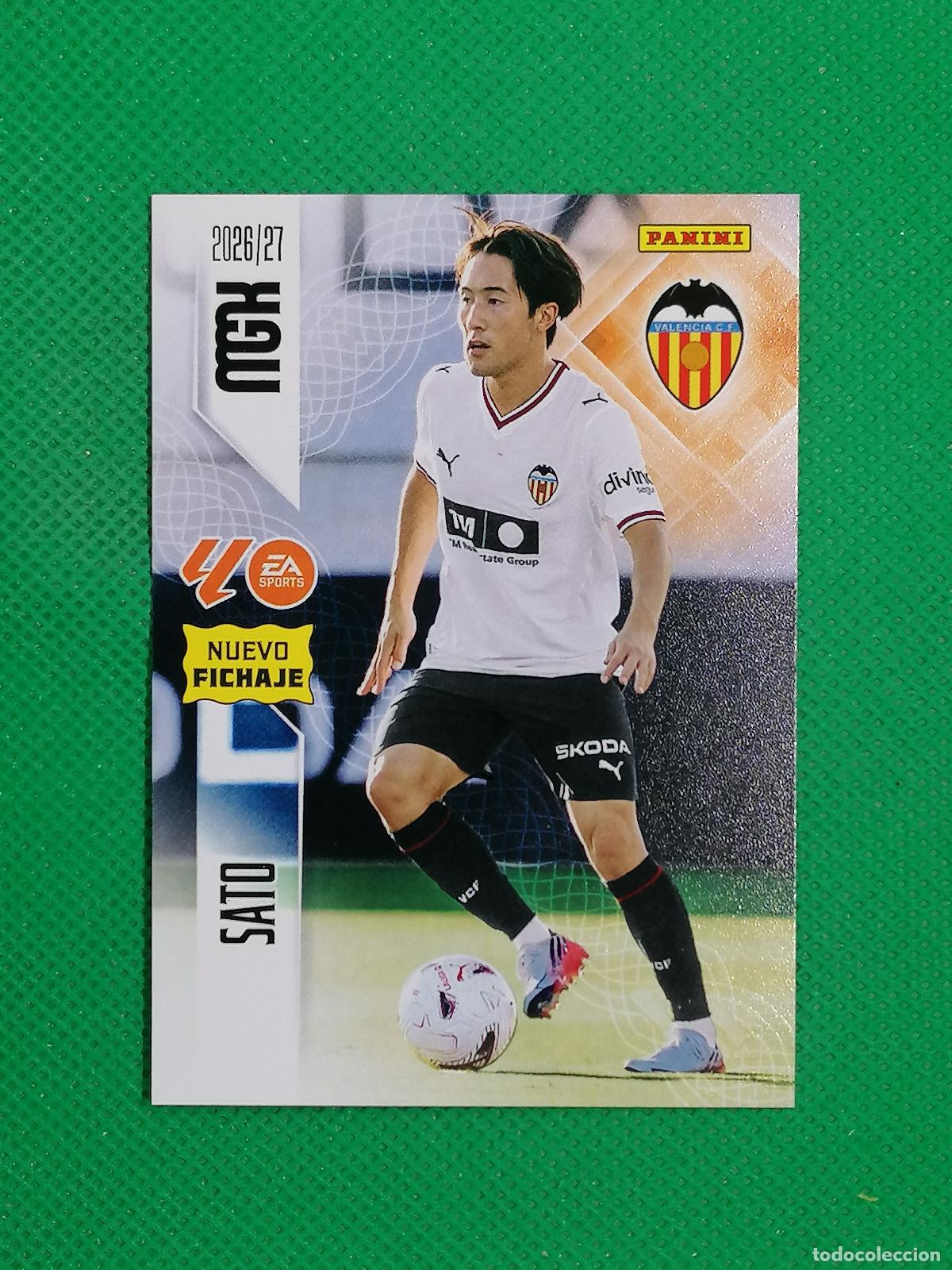 Cartes &agrave; collectionner de Football: 453 SATO VALENCIA NUEVOS FICHAJES 2&ordm; EDICION ⚽ MEGACRACKS LIGA 2026 2027 26 27 ⚽
