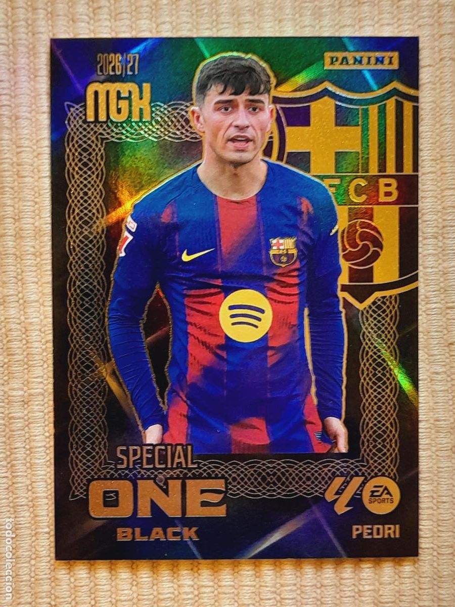 Cartes &agrave; collectionner de Football: CARD PEDRI (SPECIAL ONE BLACK) FC BARCELONA LIGA 26-27 2026 2027 MEGACRACKS. MGK