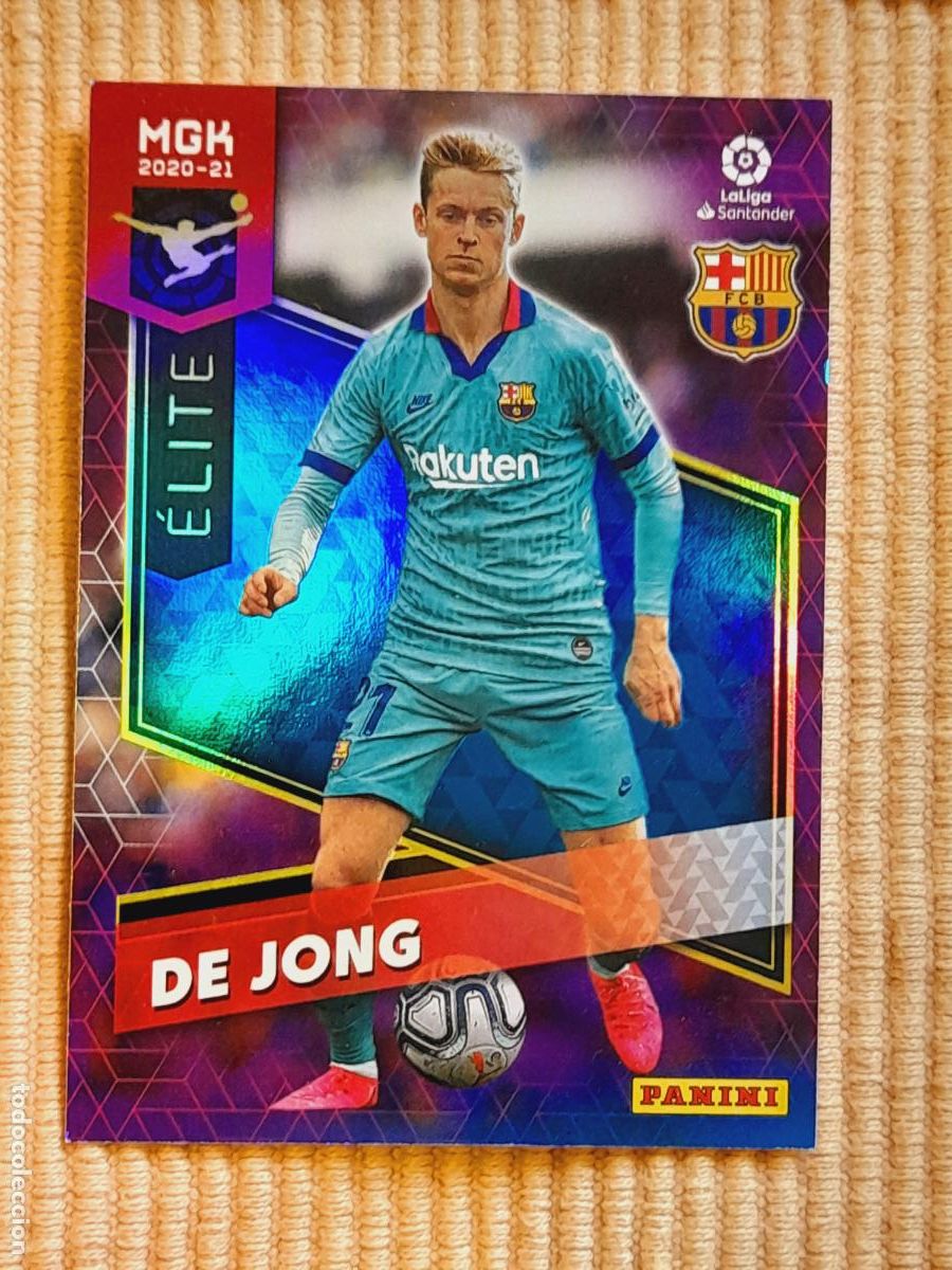 Football Stickers: CARD 365 DE JONG (ELITE) FC BARCELONA LIGA 20-21 2020 2021 MEGACRACKS. MGK