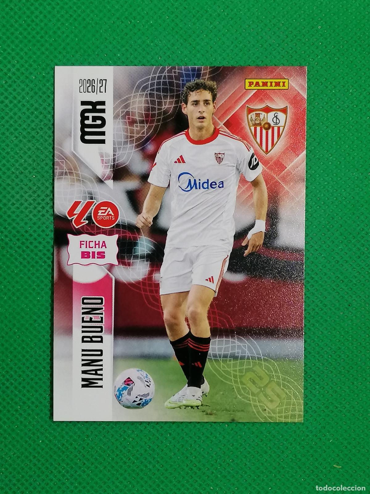 Football Stickers: 336 BIS 336BIS MANU BUENO SEVILLA 2&ordf; EDICION ⚽ MEGACRACKS LIGA 2026 2027 26 27 ⚽