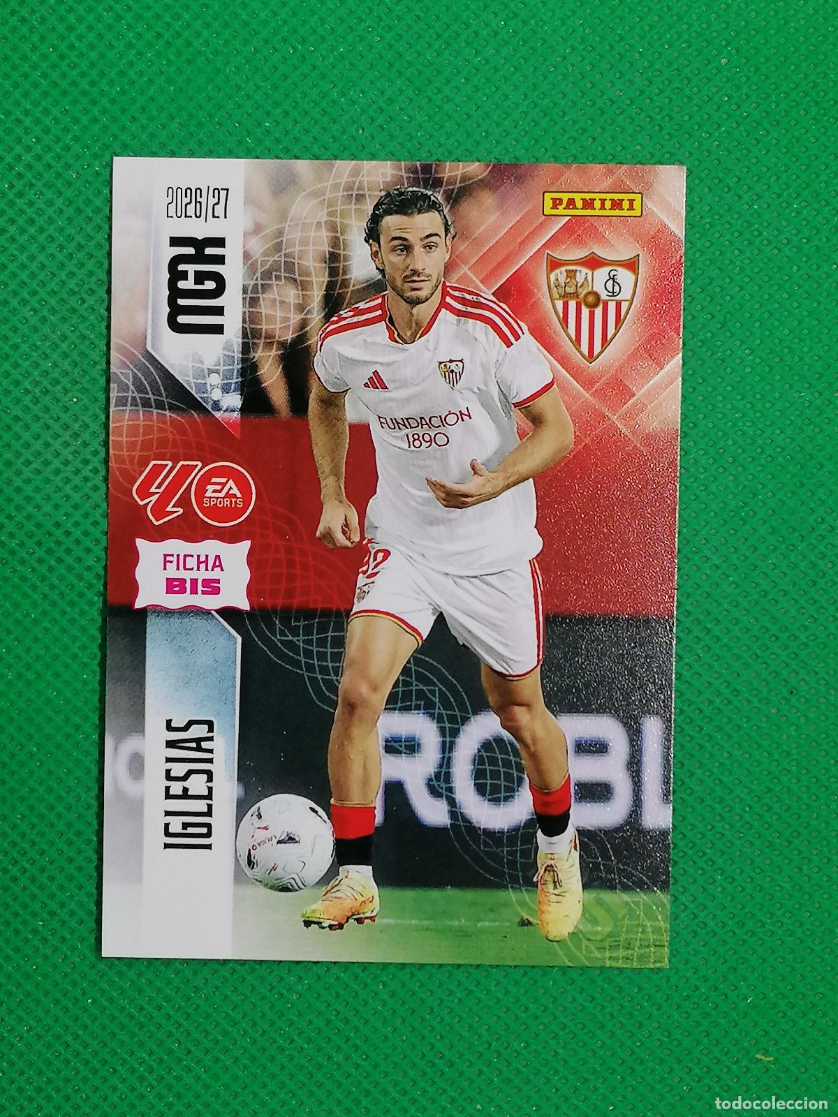 Football Stickers: 329 BIS 329BIS IGLESIAS SEVILLA 2&ordf; EDICION ⚽ MEGACRACKS LIGA 2026 2027 26 27 ⚽
