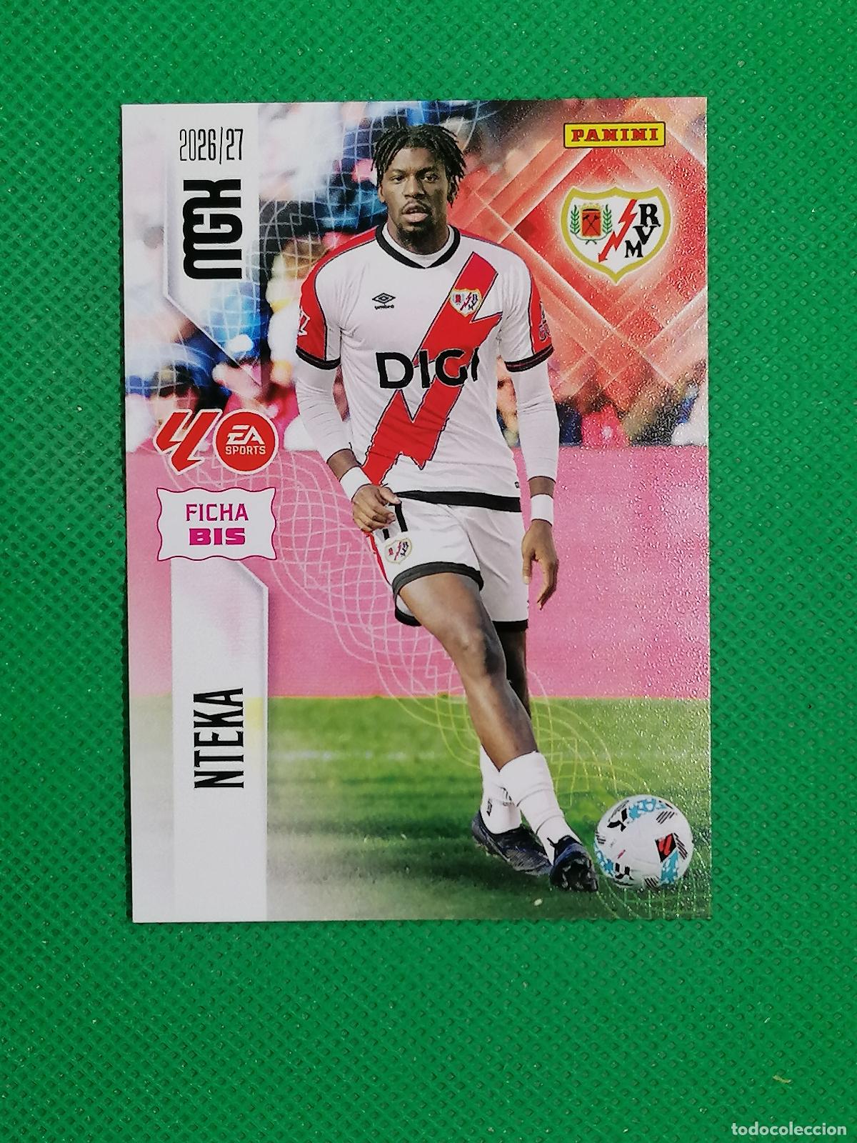 Football Stickers: 297 BIS 297BIS NTEKA RAYO VALLECANO 2&ordf; EDICION ⚽ MEGACRACKS LIGA 2026 2027 26 27 ⚽