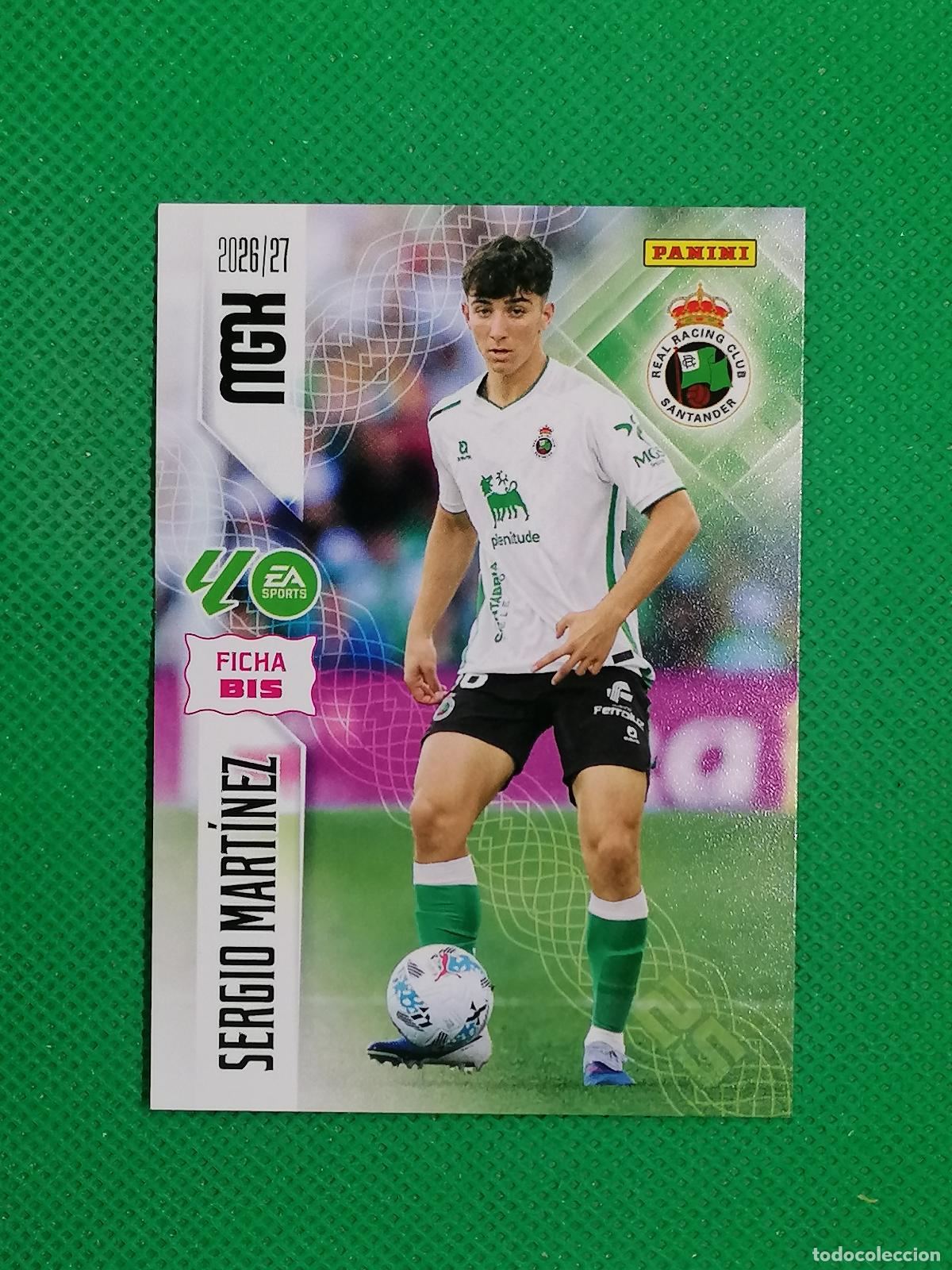 Football Stickers: 283 BIS 283BIS SERGIO MARTINEZ RACING SANTANDER 2&ordf; EDICION ⚽ MEGACRACKS LIGA 2026 2027 26 27 ⚽