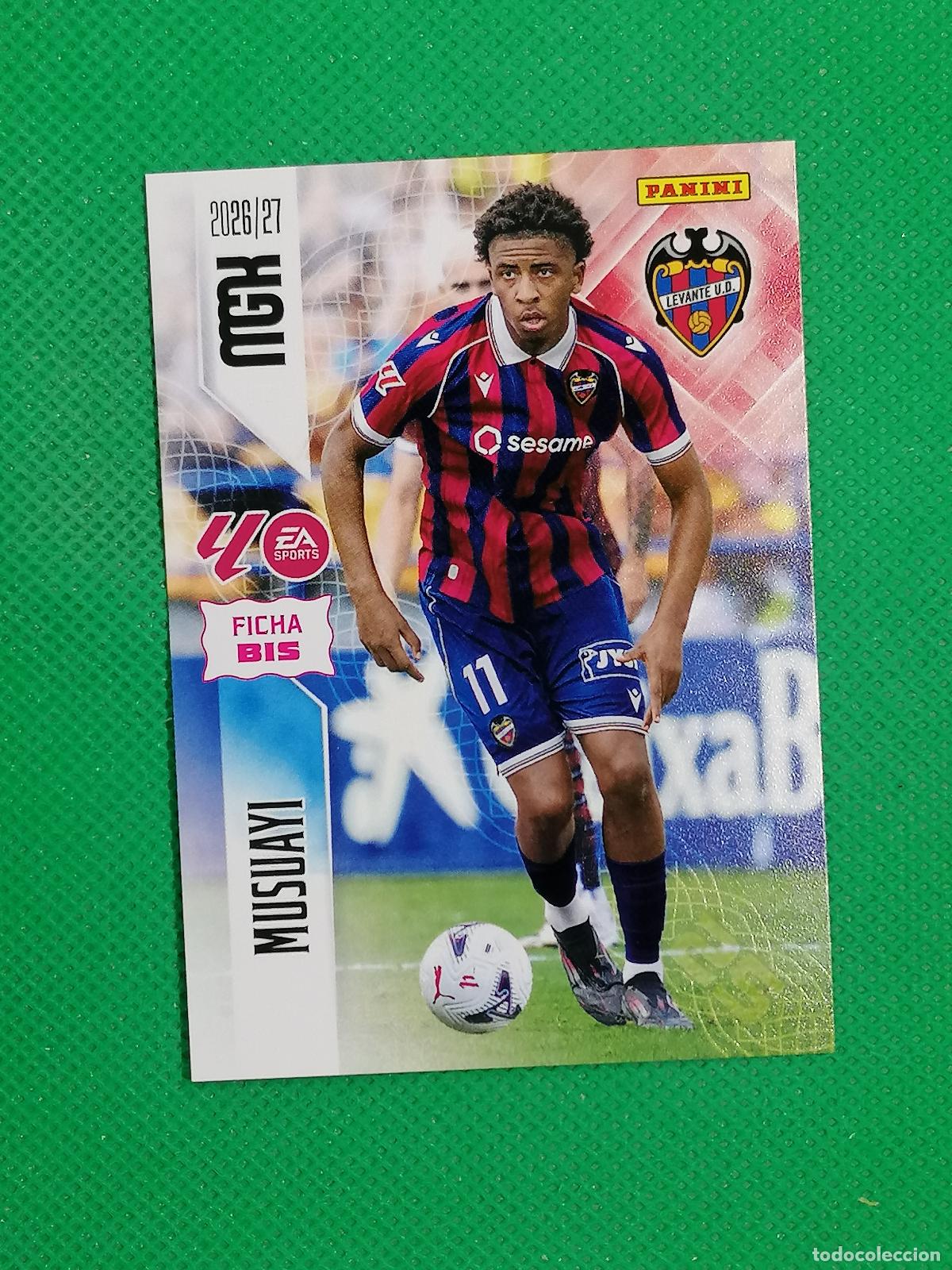 Cartes &agrave; collectionner de Football: 215 BIS 215BIS MUSUAYI LEVANTE 2&ordf; EDICION ⚽ MEGACRACKS LIGA 2026 2027 26 27 ⚽