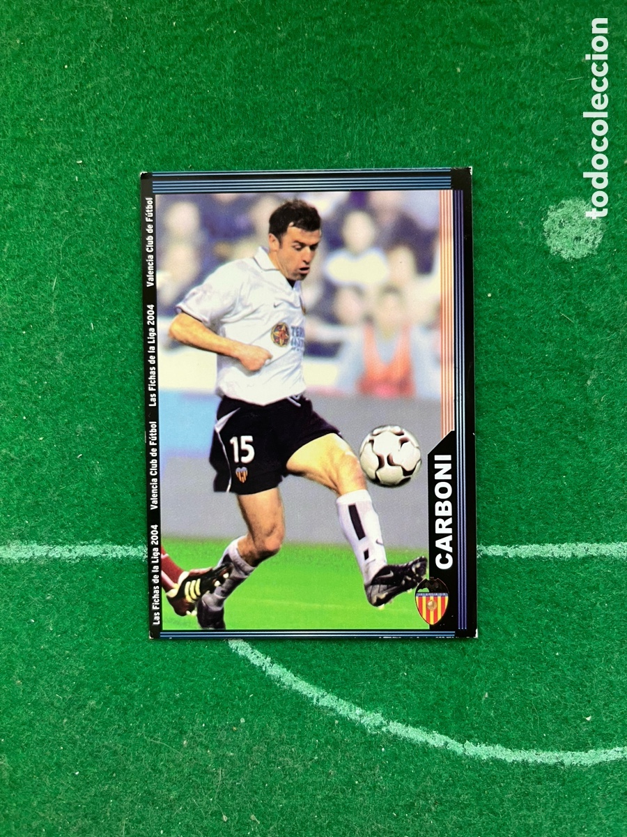 Cromos de Futebol: 119 CARBONI VALENCIA LAS FICHAS DE LA LIGA 2003 2004 MUNDICROMO