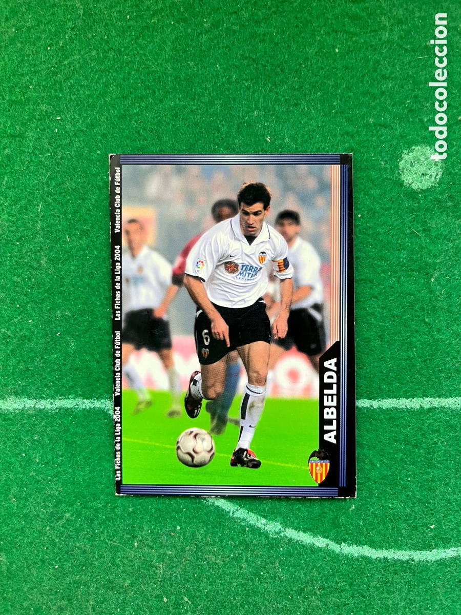 Cromos de Futebol: 122 ALBELDA VALENCIA LAS FICHAS DE LA LIGA 2003 2004 MUNDICROMO