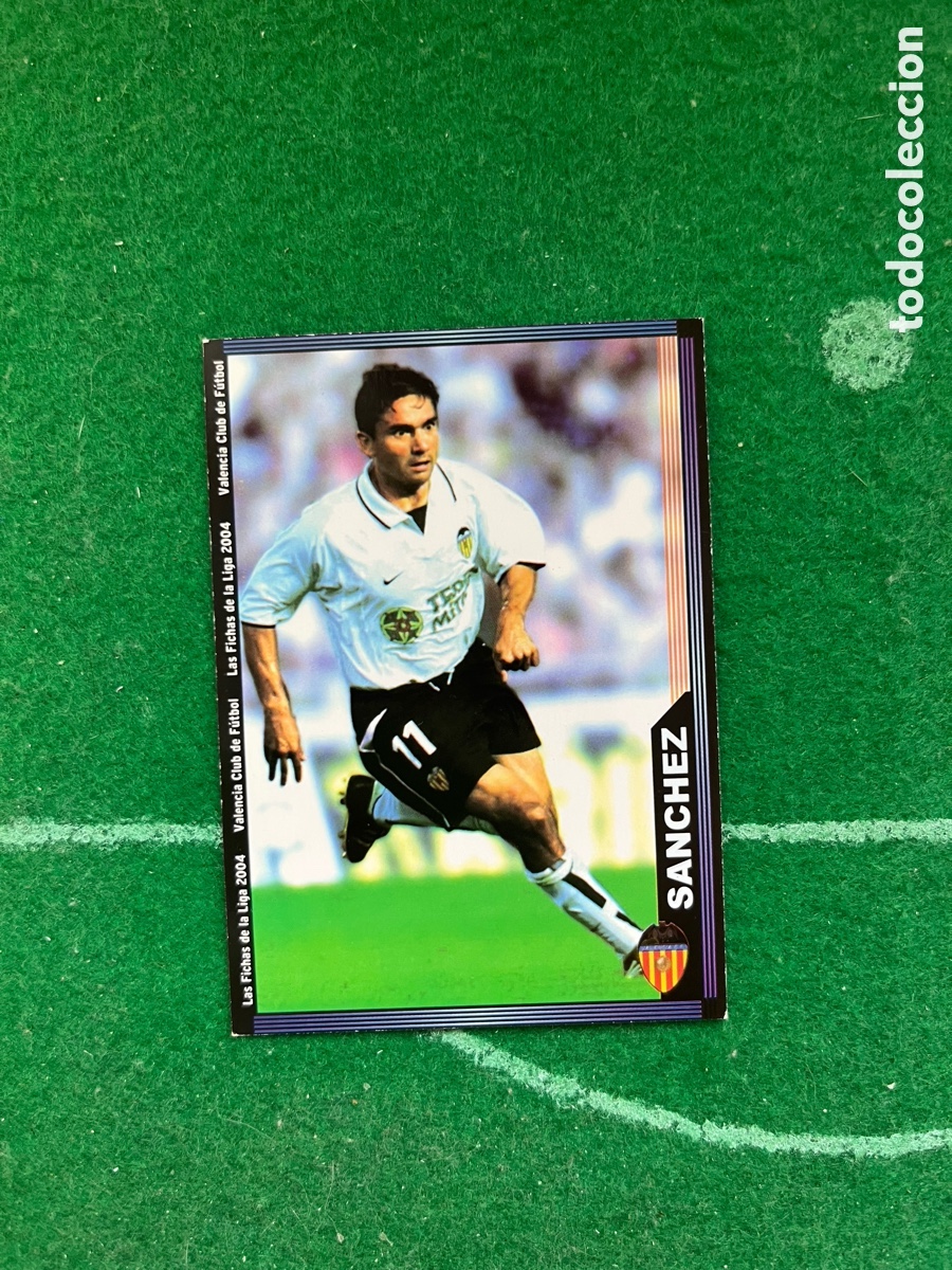 Cromos de Futebol: 131 SANCHEZ VALENCIA LAS FICHAS DE LA LIGA 2003 2004 MUNDICROMO