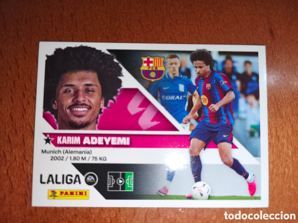 Cromos de Futebol: Adeyemi fichaje n&deg;19 liga este 26/27 Barcelona