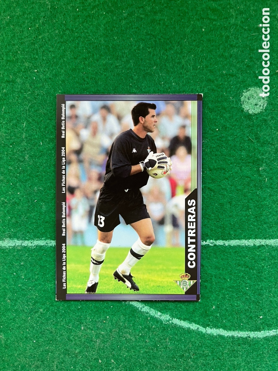 Figurine di Calcio: 194 CONTRERAS REAL BETIS LAS FICHAS DE LA LIGA 2003 2004 MUNDICROMO