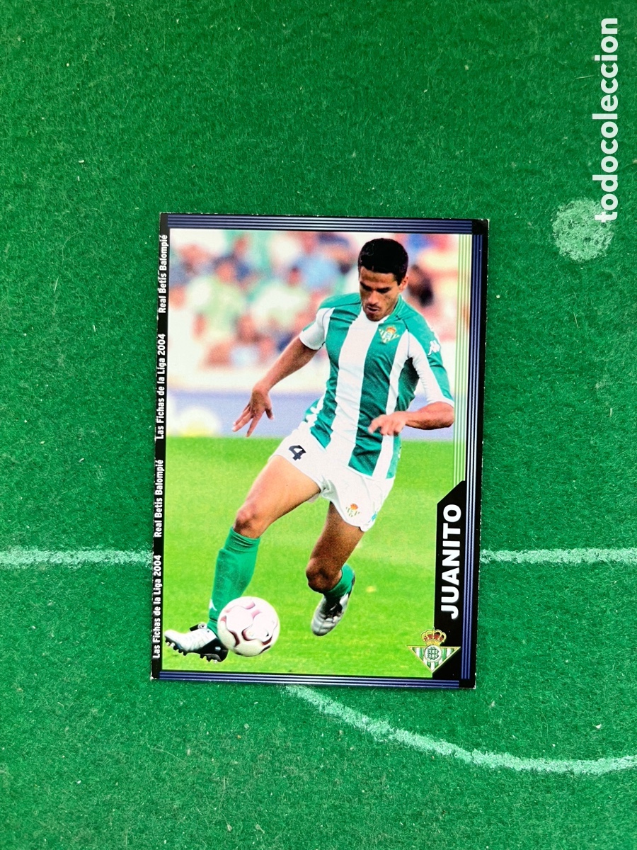Figurine di Calcio: 195 JUANITO REAL BETIS LAS FICHAS DE LA LIGA 2003 2004 MUNDICROMO