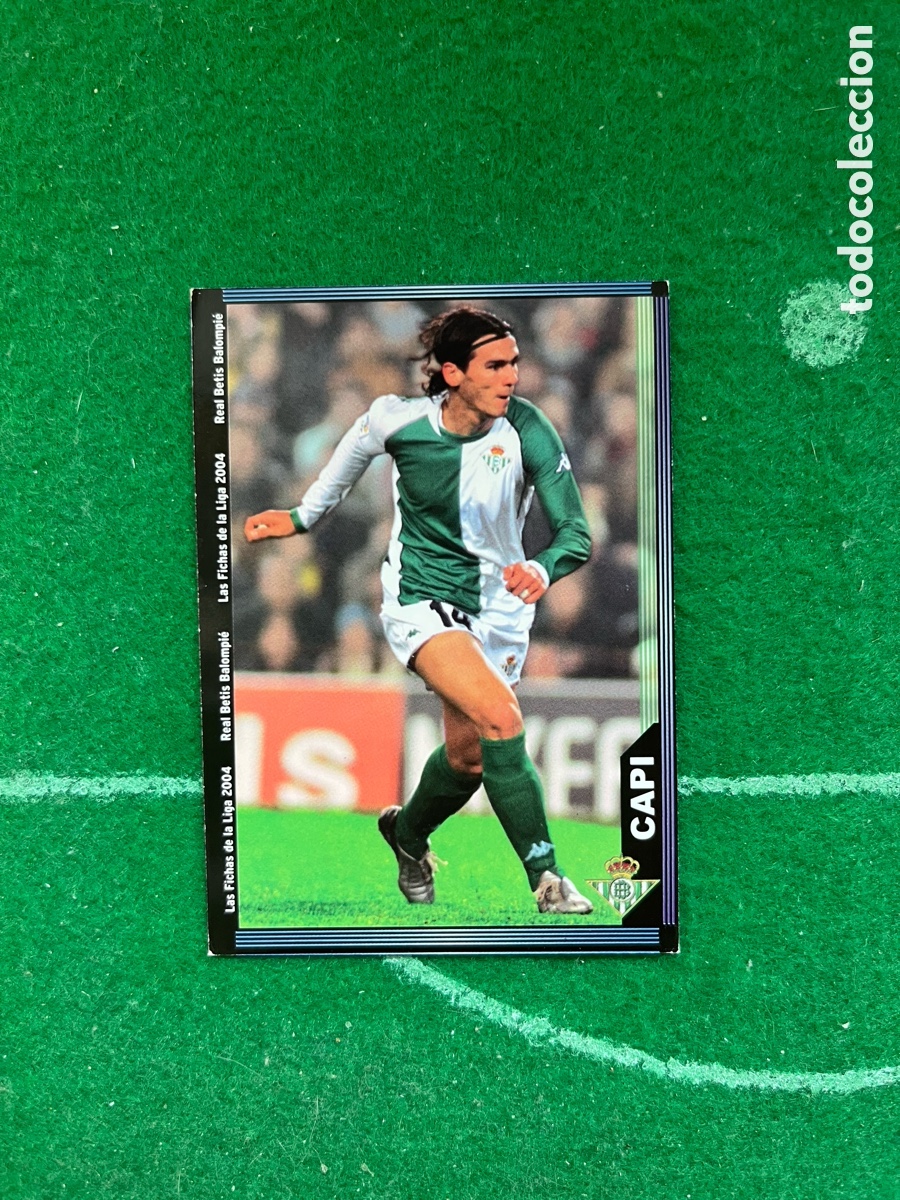 Cromos de f&uacute;tbol: 206 CAPI REAL BETIS LAS FICHAS DE LA LIGA 2003 2004 MUNDICROMO