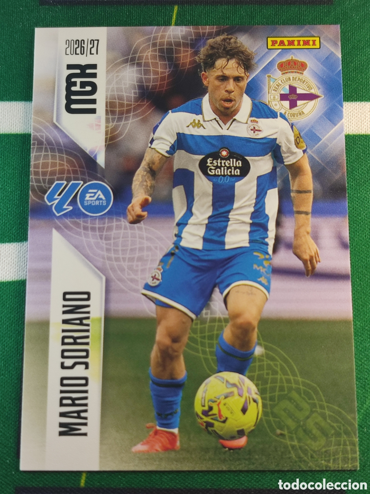 Fu&szlig;ball-Sticker: 138 Mario Soriano RC Deportivo MEGACRACKS 2026 2027 - 26 27 MGK