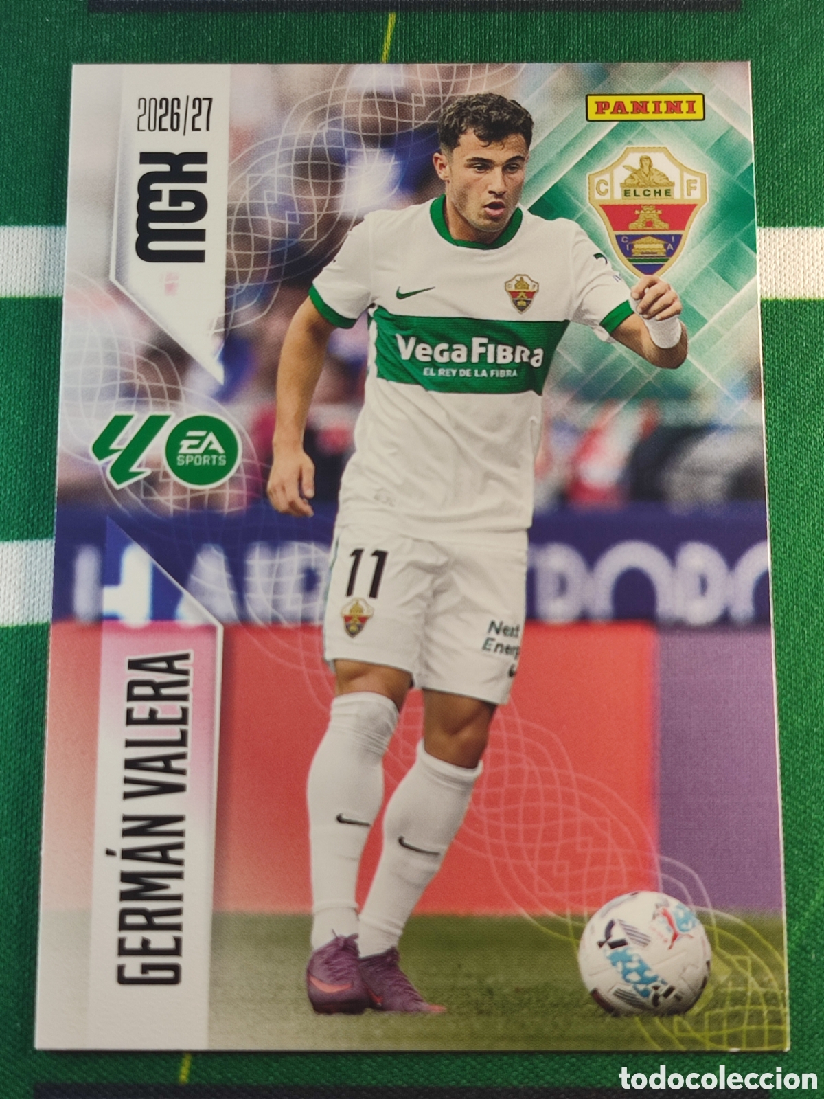 Fu&szlig;ball-Sticker: 153 Germ&aacute;n Valera Elche CF MEGACRACKS 2026 2027 - 26 27 MGK
