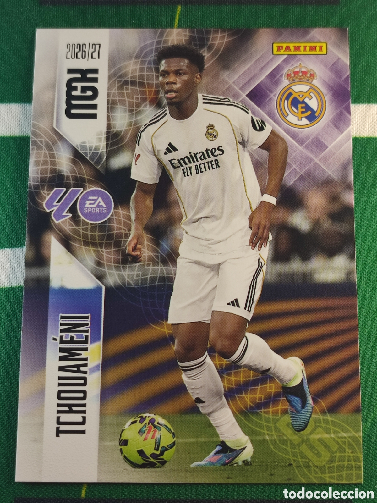 Football Stickers: 225 Tchouam&eacute;ni Real Madrid CF MEGACRACKS 2026 2027 - 26 27 MGK