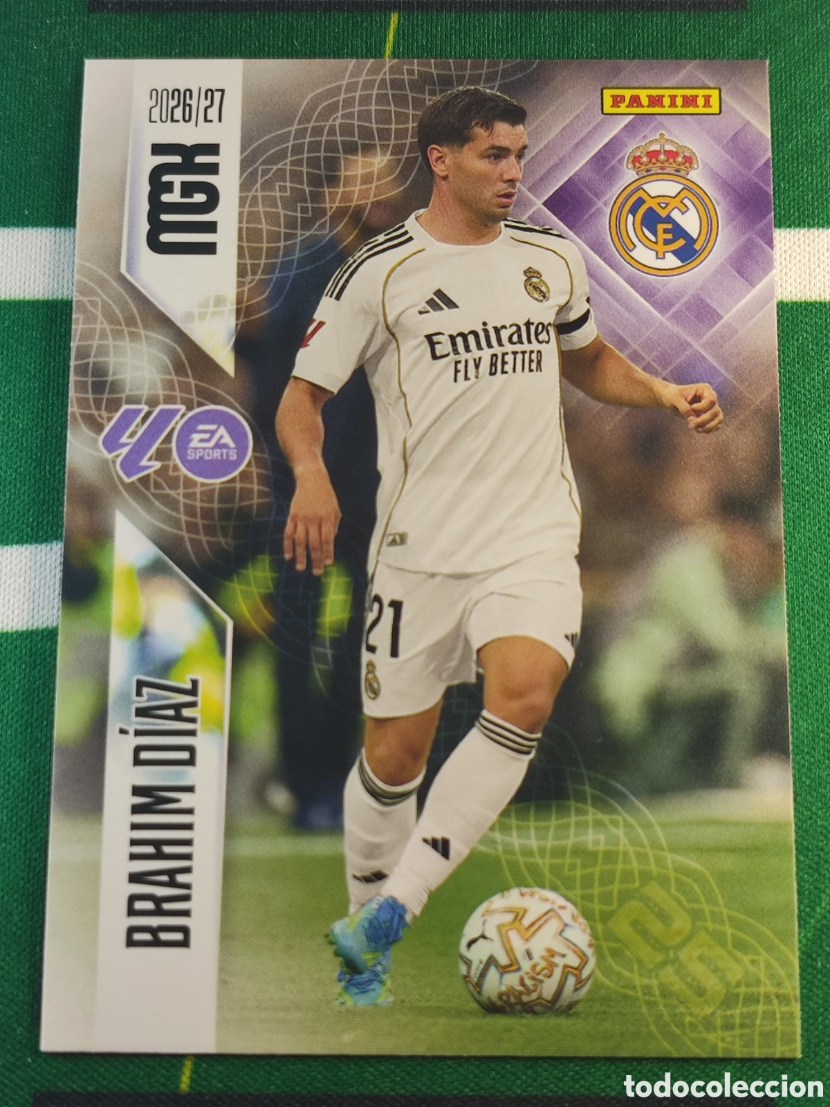 Football Stickers: 230 Brahim D&iacute;az Real Madrid CF MEGACRACKS 2026 2027 - 26 27 MGK