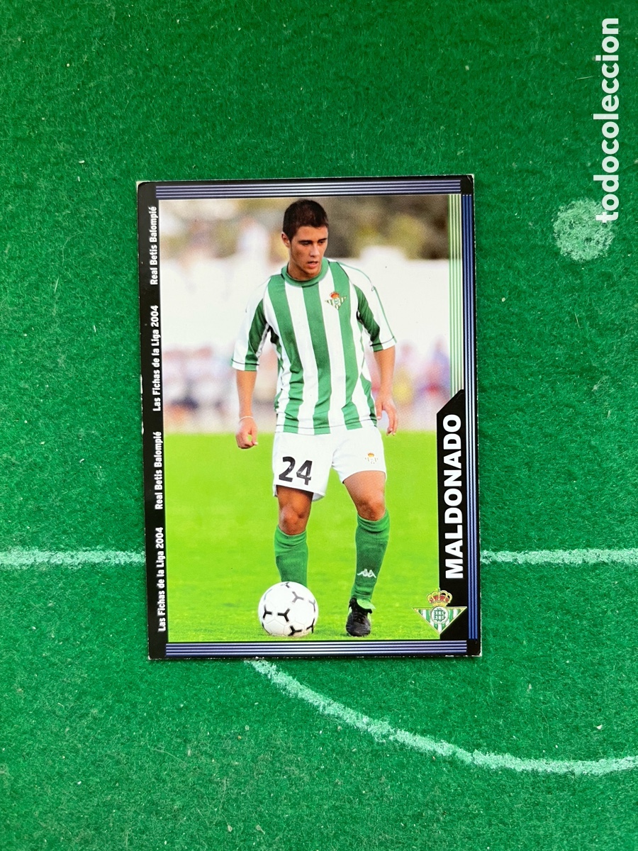 Cromos de f&uacute;tbol: 212 MALDONADO REAL BETIS LAS FICHAS DE LA LIGA 2003 2004 MUNDICROMO
