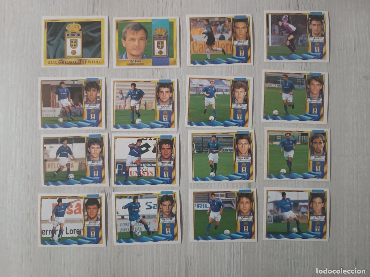 Cartes &agrave; collectionner de Football: LOTE 16 CROMOS REAL OVIEDO C.F SIN PEGAR LIGA ESTE 95 96
