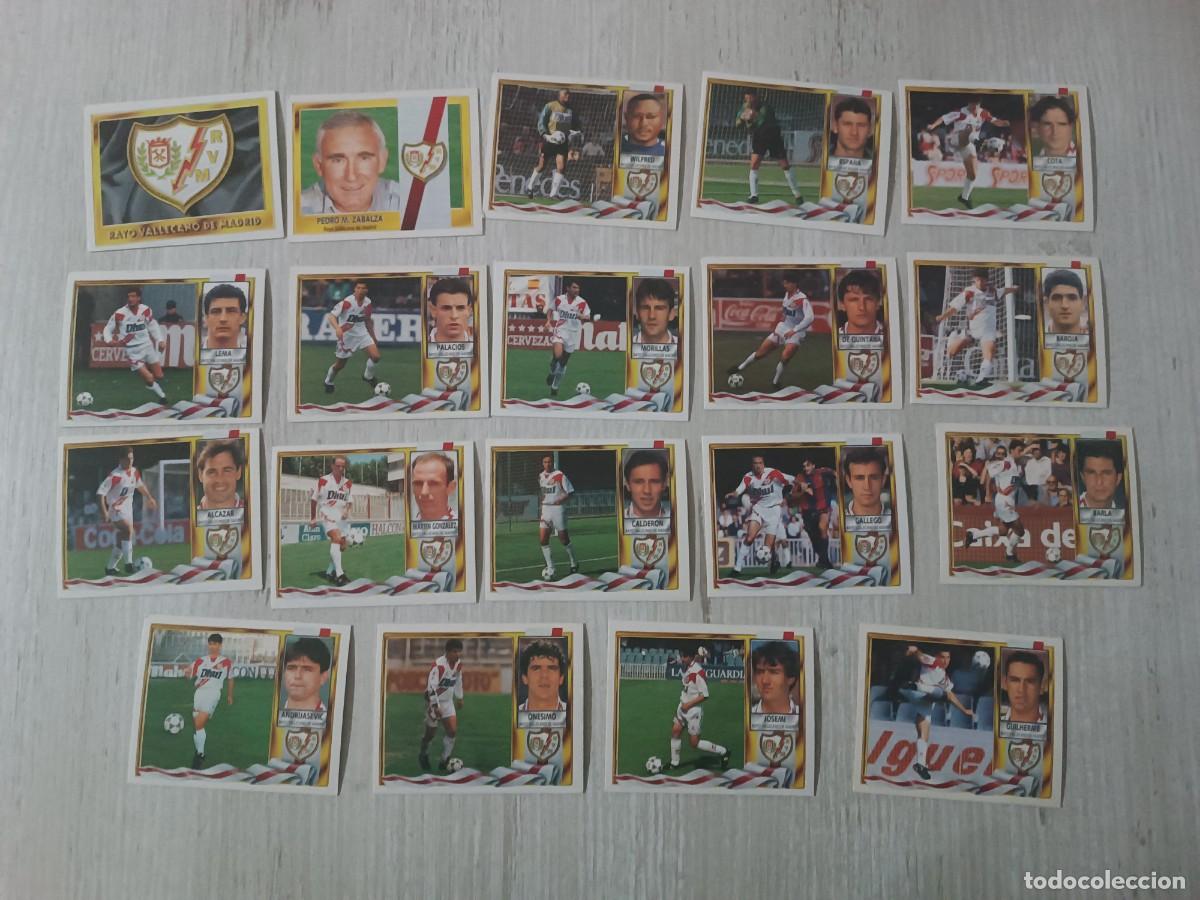 Cromos de Futebol: LOTE 19 CROMOS RAYO VALLECANO SIN PEGAR LIGA ESTE 95 96