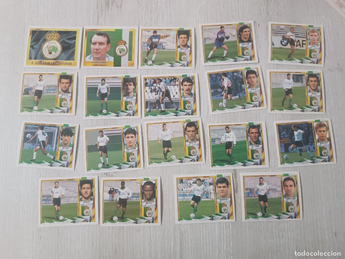 Cromos de Futebol: LOTE 19 CROMOS R. RACING DE SANTANDER SIN PEGAR LIGA ESTE 95 96