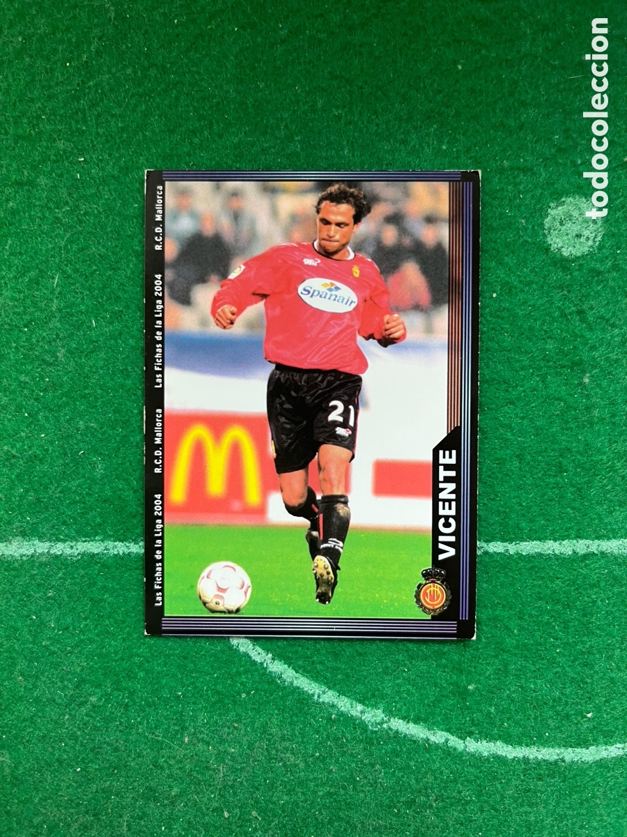 Cromos de Futebol: 235 VICENTE MALLORCA LAS FICHAS DE LA LIGA 2003 2004 MUNDICROMO