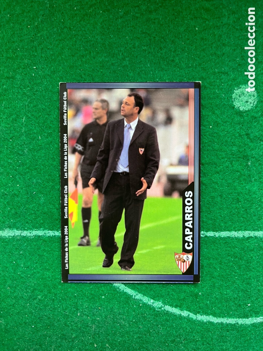 Cromos de f&uacute;tbol: 246 CAPARROS SEVILLA LAS FICHAS DE LA LIGA 2003 2004 MUNDICROMO ENTRENADOR