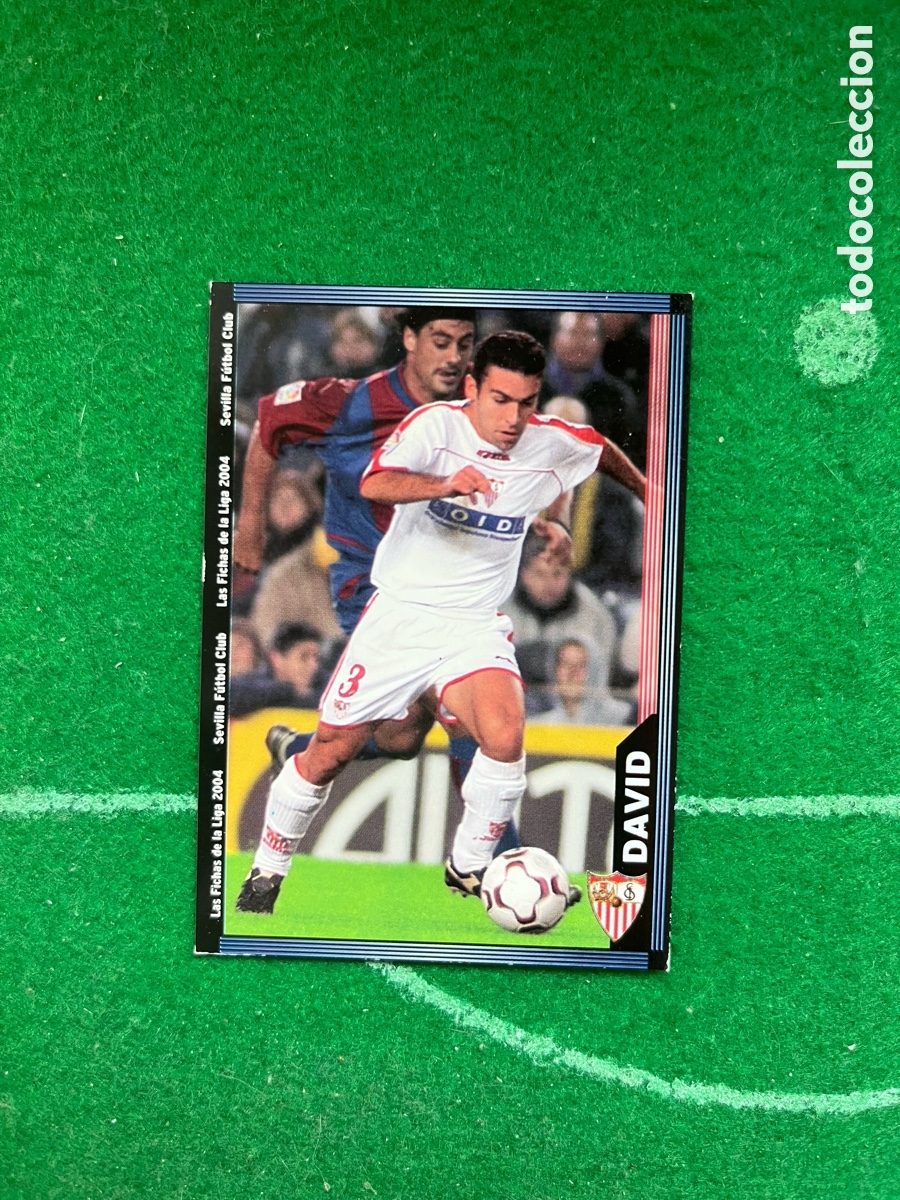 Cromos de f&uacute;tbol: 249 DAVID SEVILLA LAS FICHAS DE LA LIGA 2003 2004 MUNDICROMO