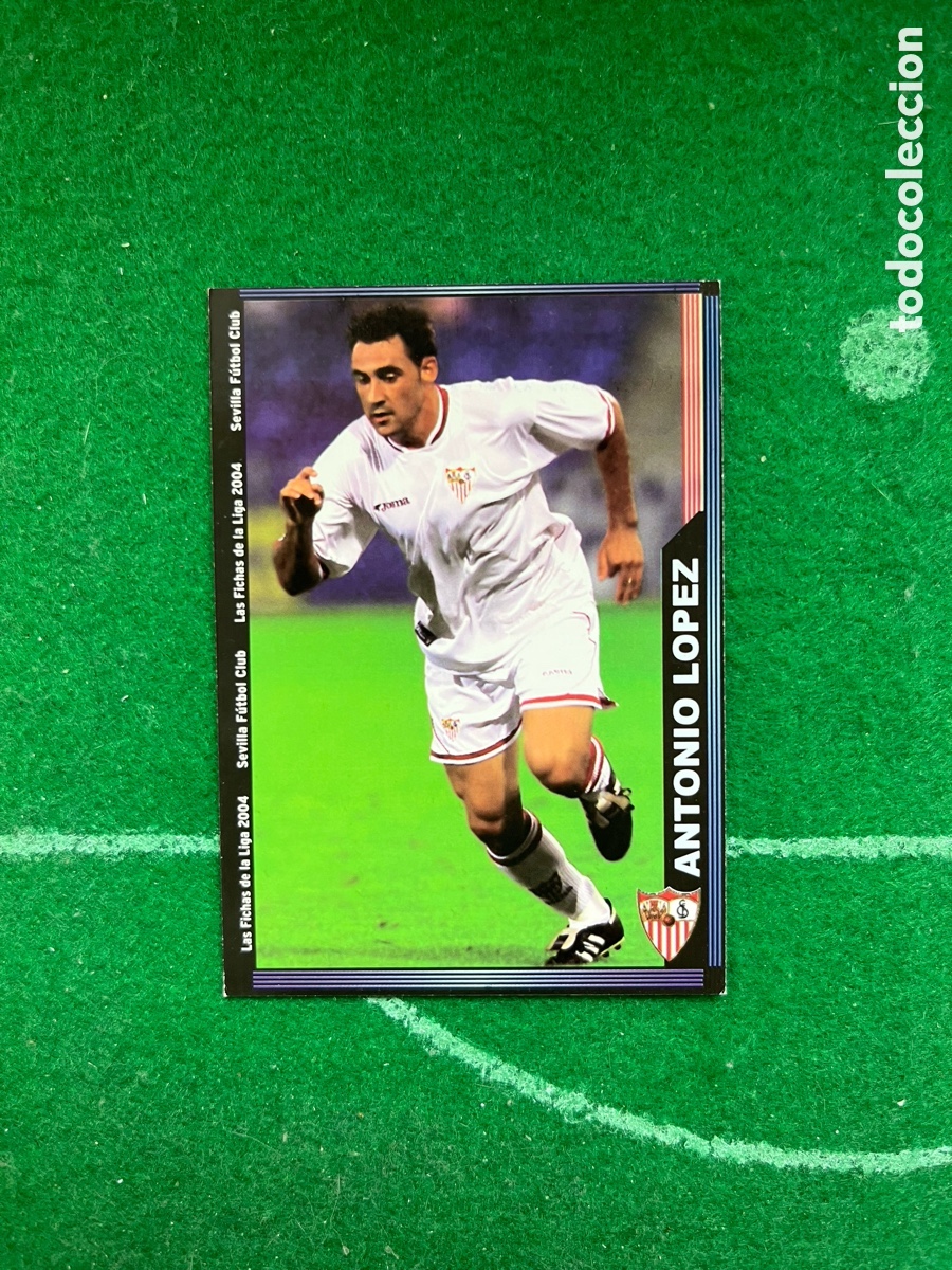 Cromos de f&uacute;tbol: 255 ANTONIO L&Oacute;PEZ SEVILLA LAS FICHAS DE LA LIGA 2003 2004 MUNDICROMO