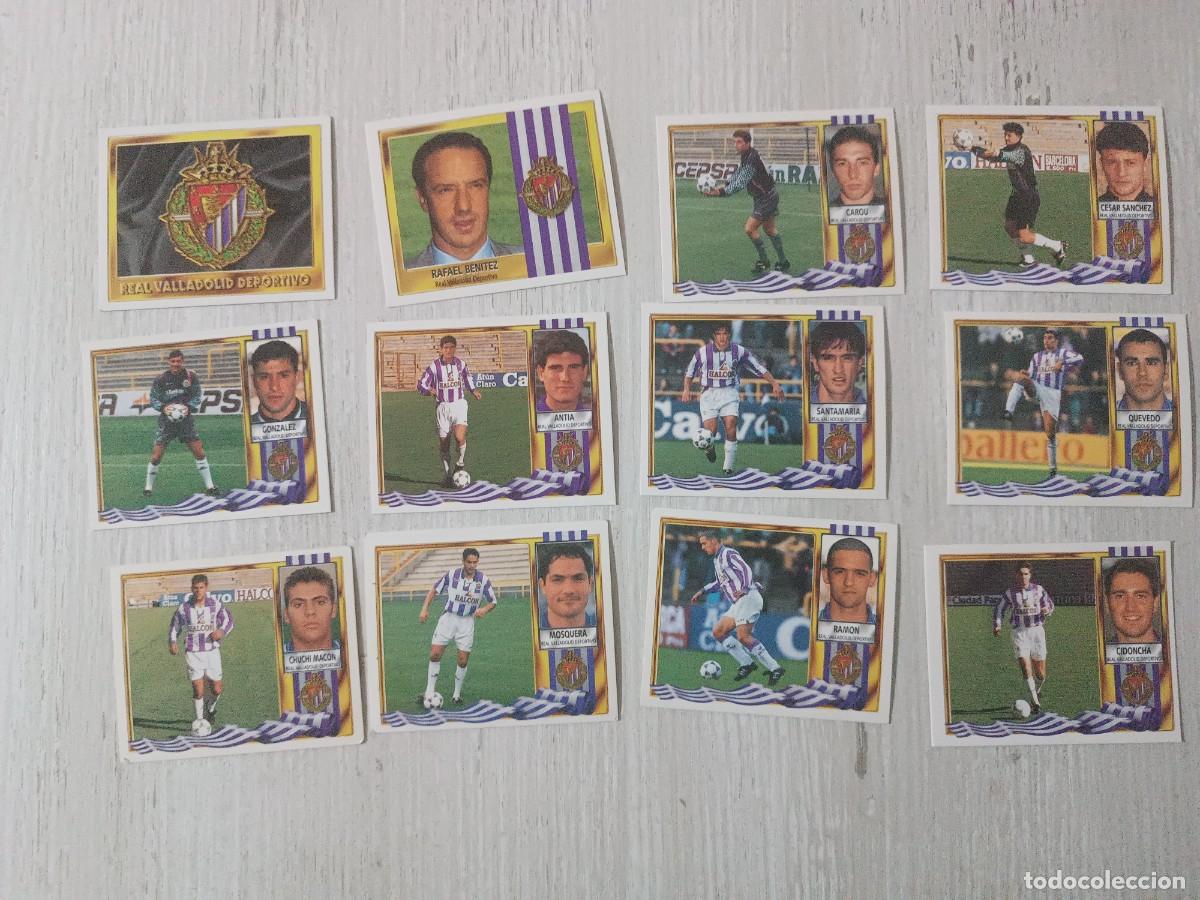 Cromos de Futebol: LOTE 16 CROMOS REAL VALLADOLID SIN PEGAR LIGA ESTE 95 96